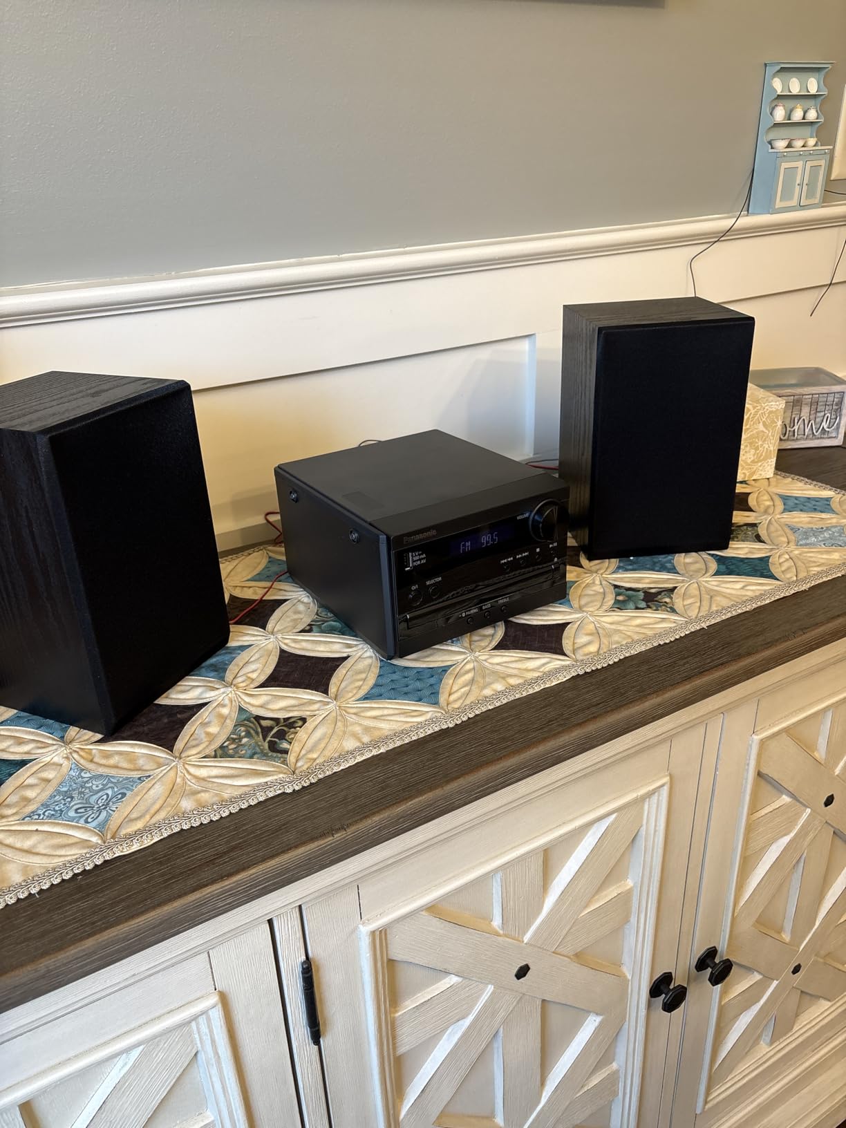 Panasonic Compact Stereo System with CD Player, Bluetooth, FM Radio and USB with Bass and Treble Control, 20W Stereo System for Home with Remote Control - SC-PM270PP-K (Black) customer photo 2