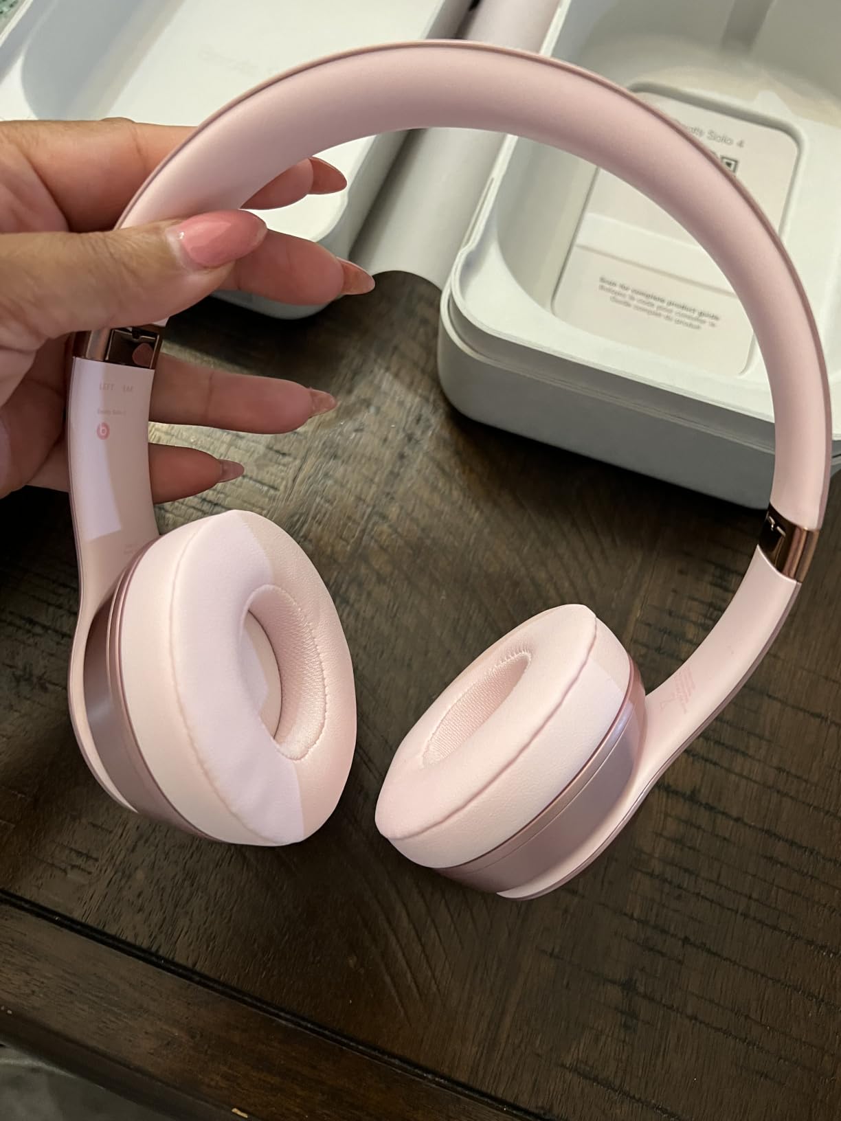 Beats Solo 4 - Wireless On-Ear Bluetooth Headphones, Up to 50-Hour Battery Life, Ultra-Lightweight Comfort, Powerful and Balanced Sound, Apple & Android Compatible - Slate Blue customer photo 2