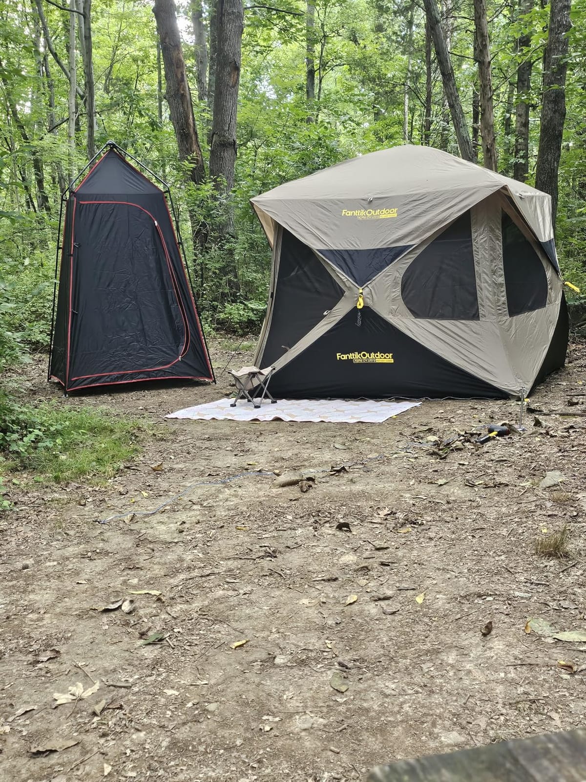 FanttikOutdoor Alpha C4 Ultra Camping Tent 4 Person Pop Up Instant Cabin Setup in 60 Seconds Portable Hub Tent with Rainfly & Windproof for Outdoor Camping & Overlanding customer photo 2