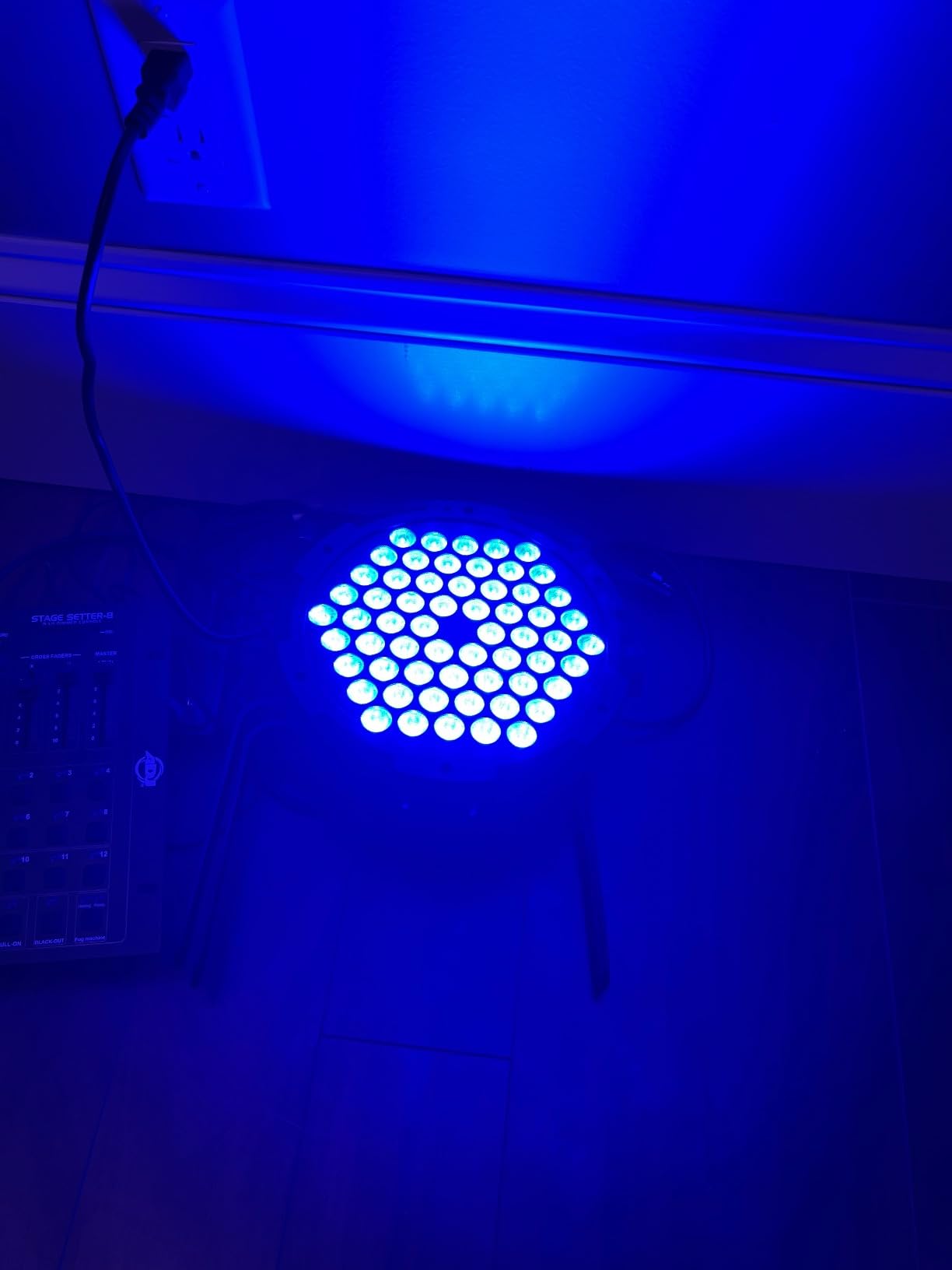 90W 60LED Dimmable Stage Par Light by Remote & DMX Control - 4Pack | RGB, Sound Activated Multi Modes Uplights for Events Wedding Church Dance Club Home Party Stage Lighting customer photo 2