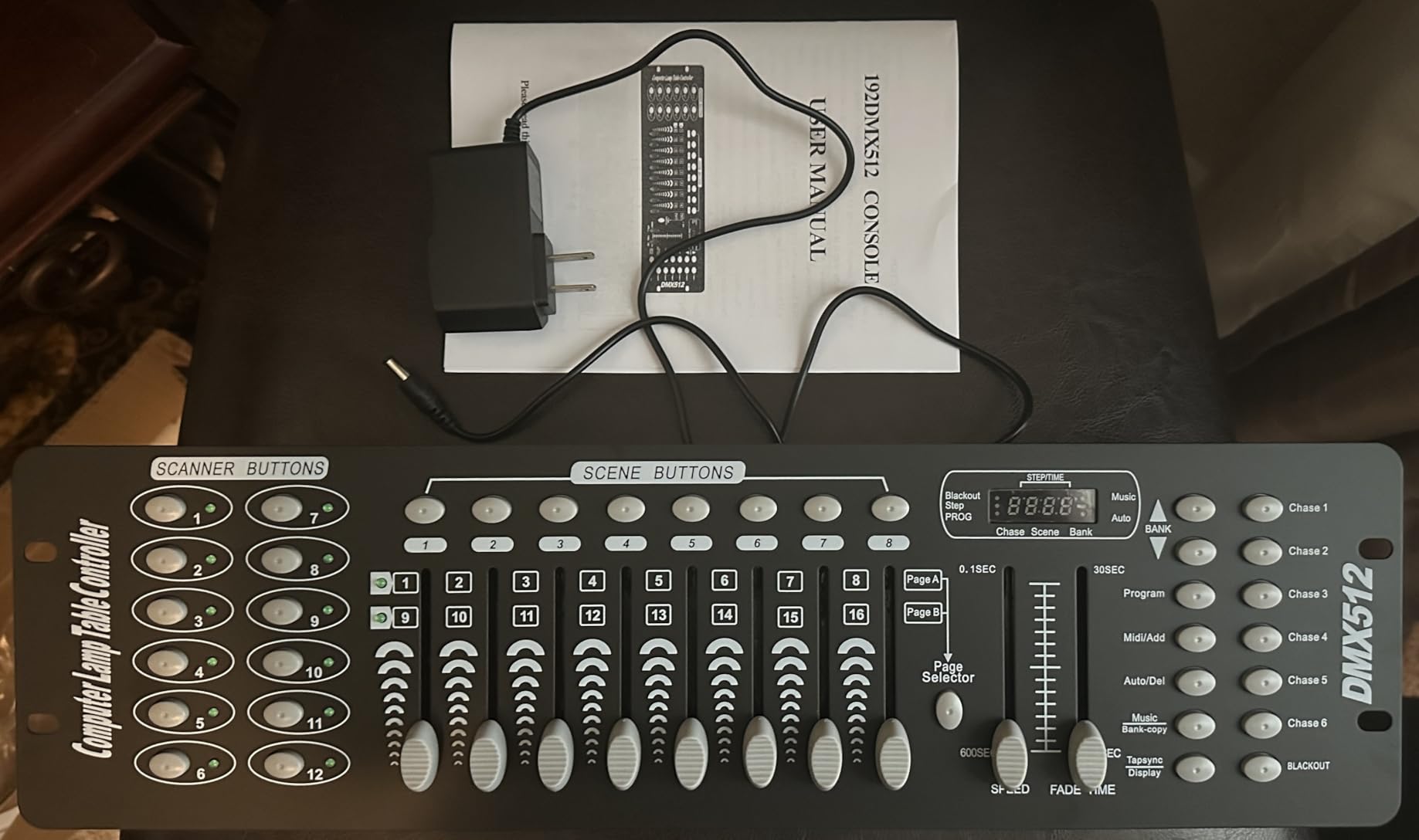 192 DMX Controller Use for Editing Program of Stage Lighting, DMX 512 DJ Controller Stage Light Controller Panel DMX Console for Party Music Show Christmas and Halloween customer photo 2