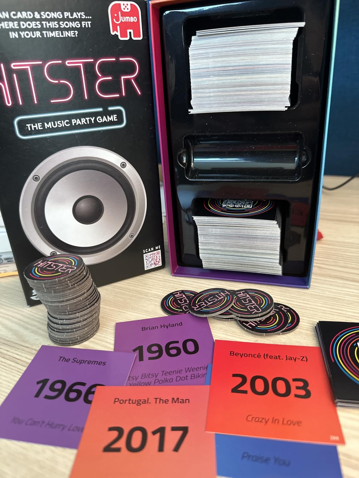 Jumbo Hitster - The Music Fun Party Quiz Card Game, 2-10 Players - 300 Plus Iconic Music Hits customer photo 2