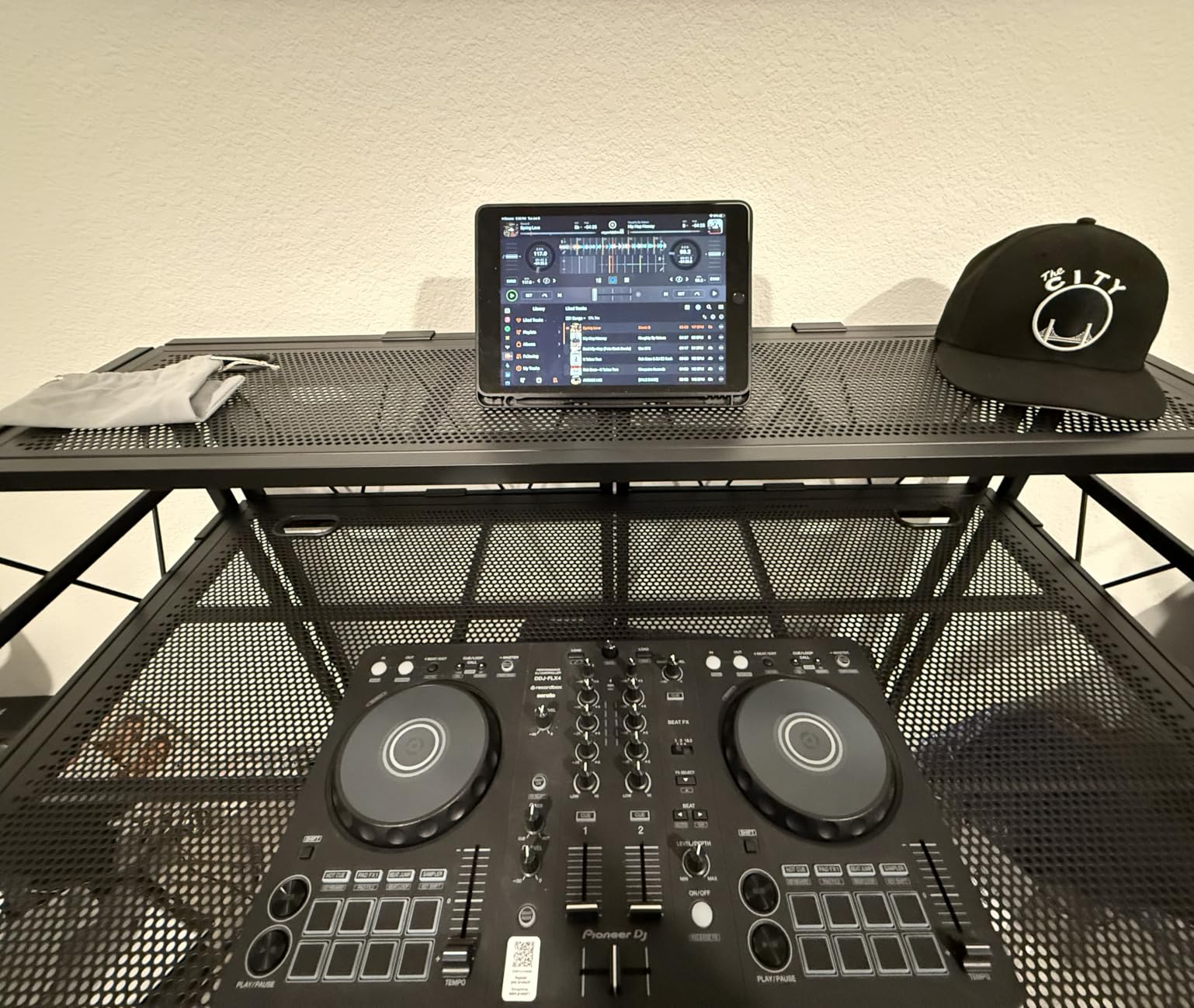 AxcessAbles Two-Tier Portable DJ Booth | Large DJ Table Stand w/ 43