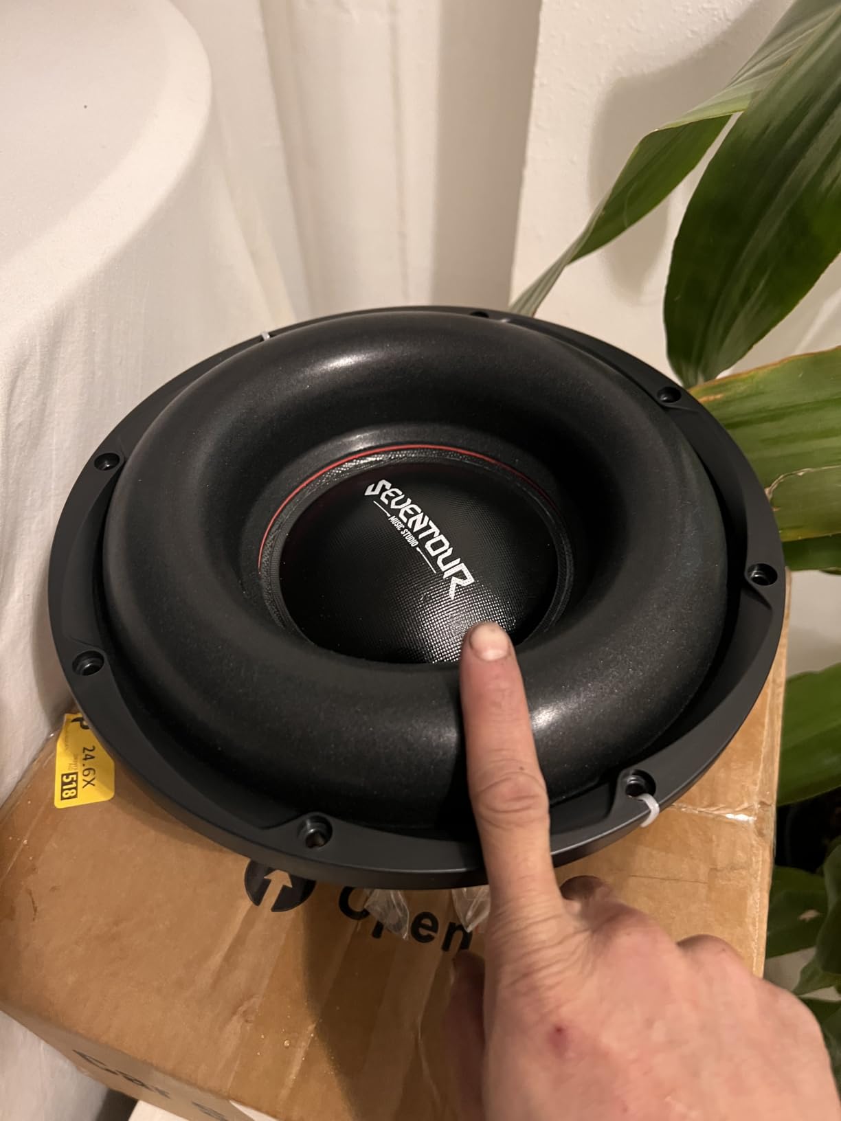 Seventour 10 inch 1200W Max Power Car Audio Dual 4 Ohm Car Subwoofer customer photo 1