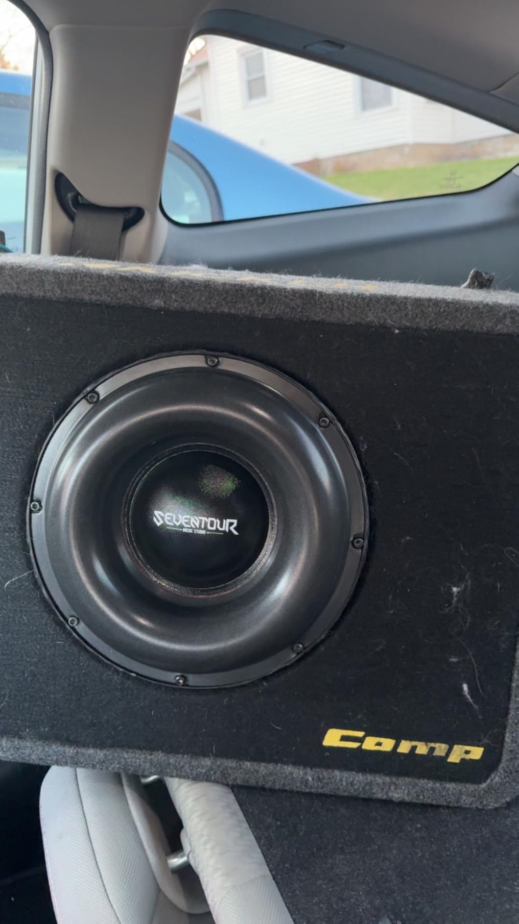 Seventour 10 inch 1200W Max Power Car Audio Dual 4 Ohm Car Subwoofer customer photo 2