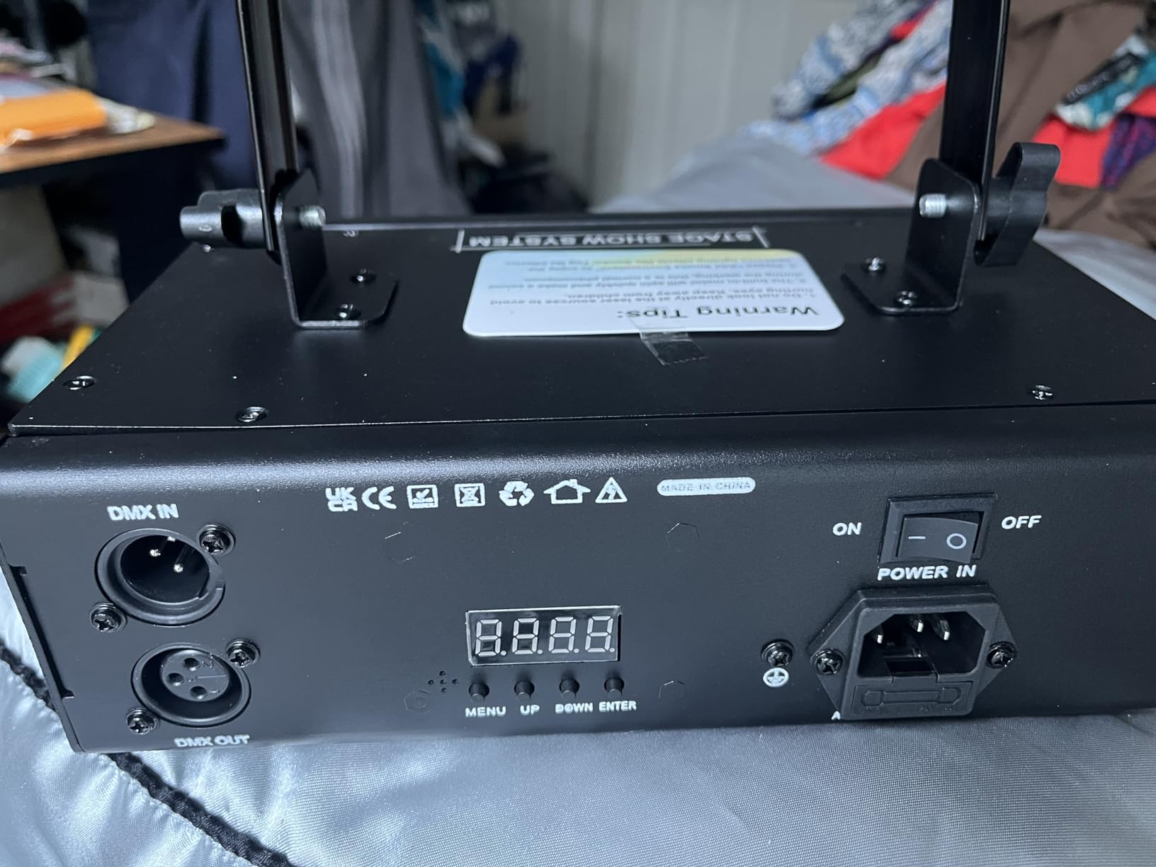 DJ Laser Light with App Control, 3D Animation Stage Laser Machine Projector, Support Custom Drawing, Text Playback, Personalized Program, DMX Music Sound and Remote Laser for Party, Disco, Club, Bar customer photo 2