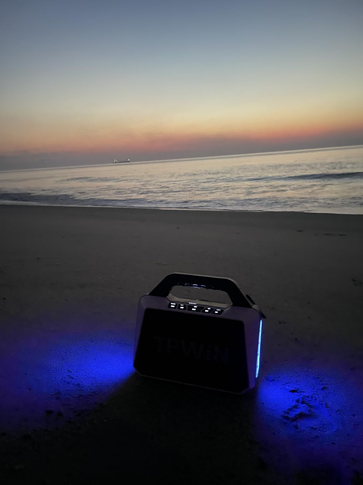 Bluetooth Speaker - 80W Loud Rugged Outdoor Speakers, IPX6 Waterproof, 20H Playtime, Deep Bass, Lightshow, TWS, BT 5.3 Wireless, Portable for Travel Hiking Camping Beach Pool - Black customer photo 1