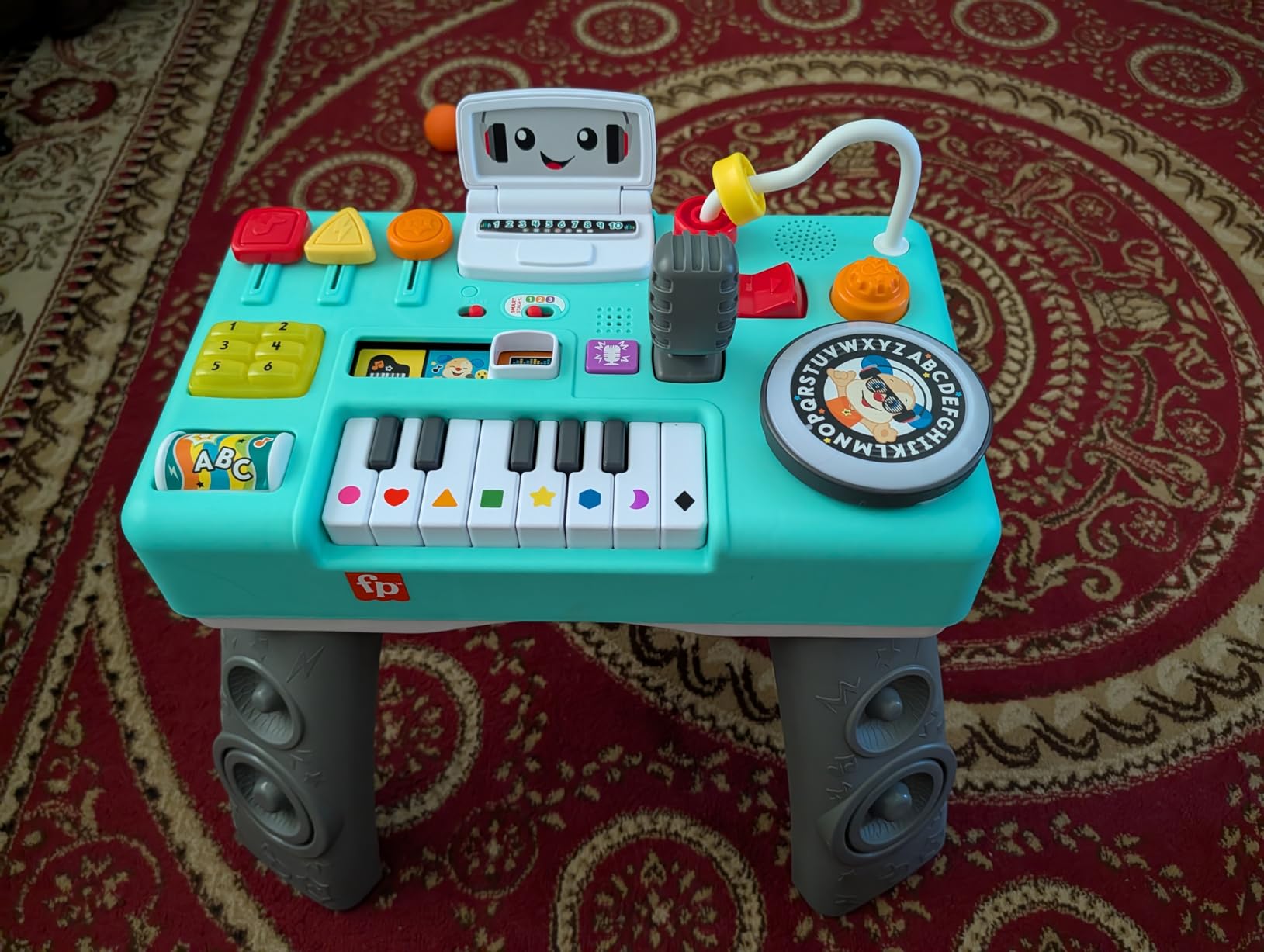 Fisher-Price Baby & Toddler Toy Laugh & Learn DJ Table with Educational Musical Activities for Developmental Play Infants Ages 6+ Months customer photo 1