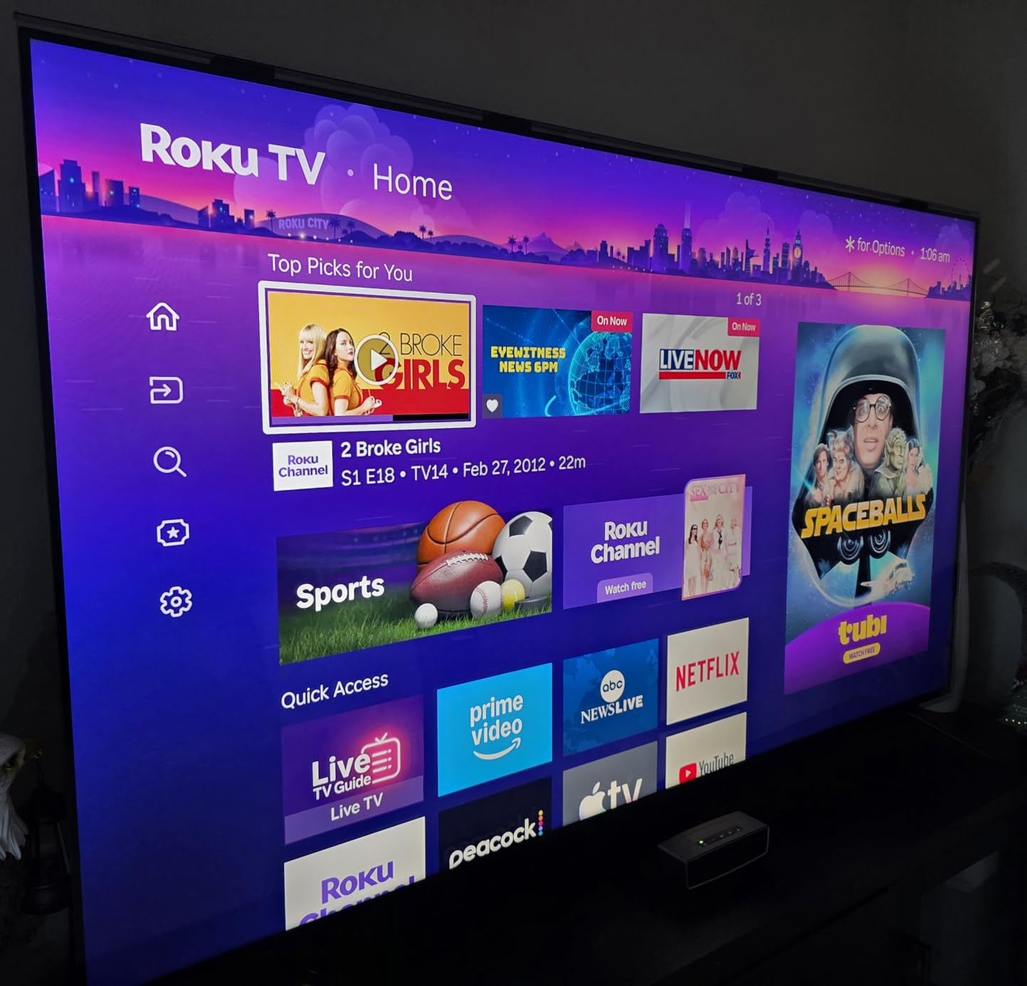Roku 55-Inch Plus Series Smart TV - 4K QLED Mini-LED TV - RokuTV | Flat Screen Television with Dolby Vision & Wi-Fi for Streaming Live Local News, Sports - Enhanced Voice Remote customer photo 2
