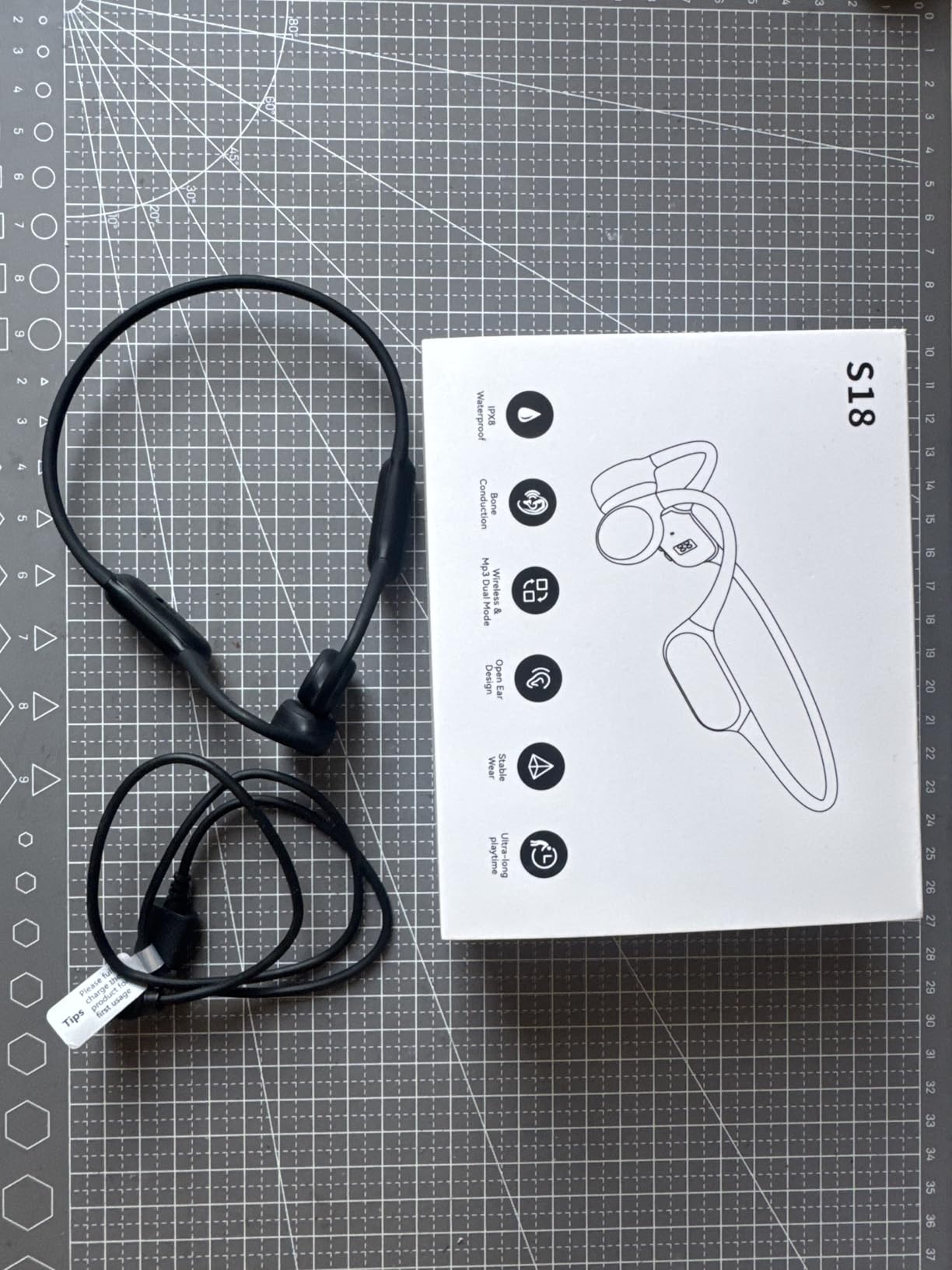 PSIER Bone Conduction Headphones IPX8 Waterproof Swimming Headphones with MP3 Mode 32GB Memory customer photo 2