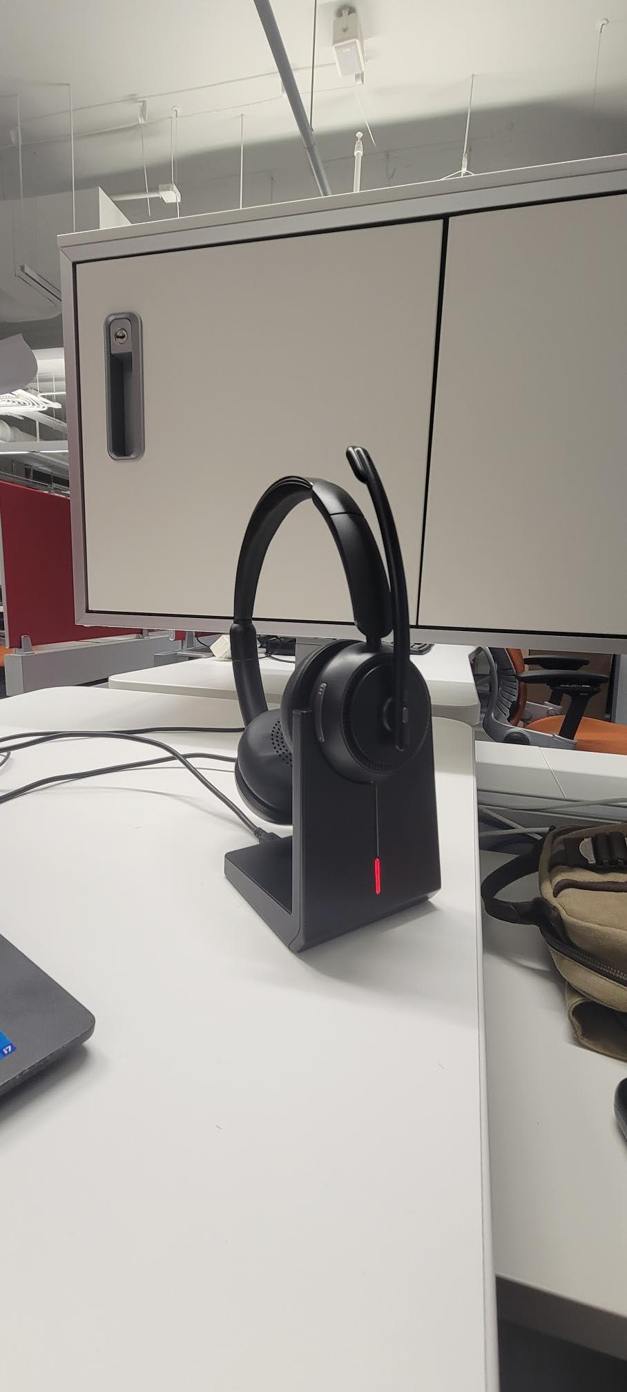 Upgrade ANC & ENC Wireless Headset with Mic for Work (Flip-to-Mute & Dongle) | Headset with Microphone for PC, Bluetooth 5.4 Noise Cancelling Headphones with Mic for Call Center/Home/Computer/Phones customer photo 2