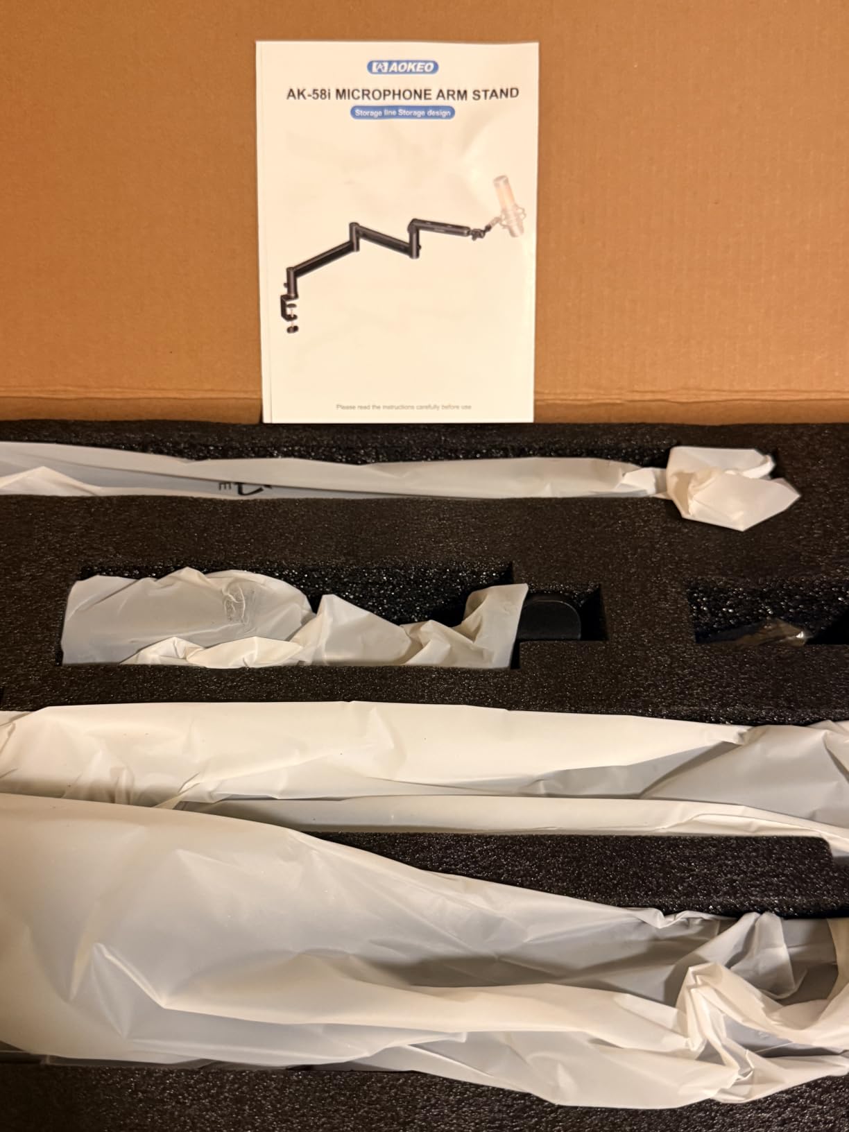Microphone Arm,Aokeo AK-58i Desk Low Profile Mic Boom Arm Stand,Suitable For Blue Yeti,Snowball iCE,HyperX QuadCast,SoloCast,Elgato Wave,Etc customer photo 2