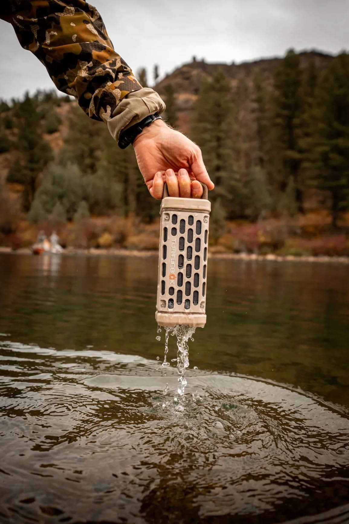Turtlebox Ranger, Ultra-Portable Bluetooth Speaker, Waterproof, River Rock | Built For The Outdoors, Plays to 105dB, IP-67, 12hr+ Battery Life, Magnetic Mounts, Unlimited Pairing for Full Stereo, 2.4lbs customer photo 2