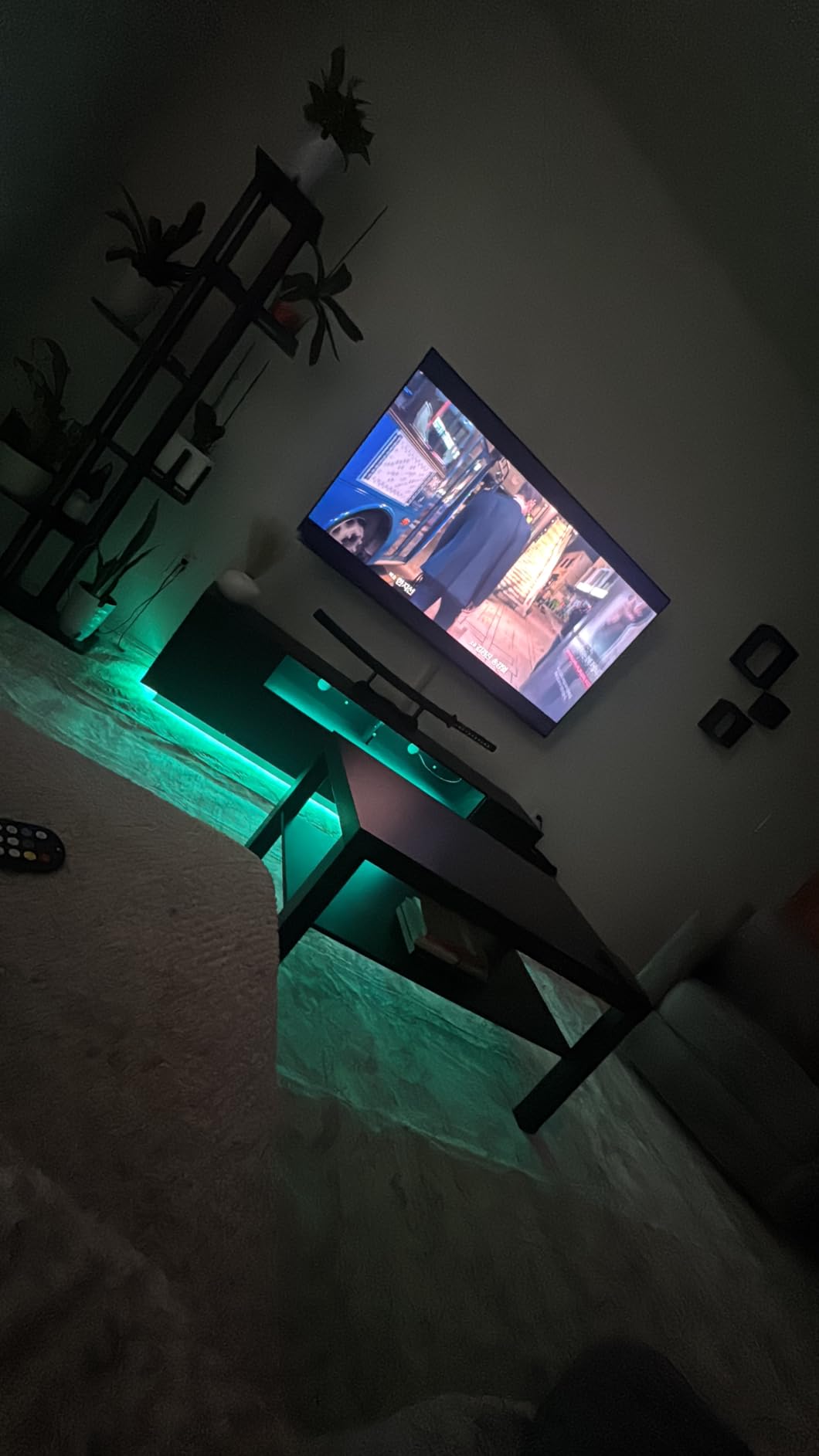 WLIVE LED TV Stand with Large Storage Cabinet, Modern Entertainment Center for 55/60/65/70/75 Inch TVs, Sturdy TV Console for Living Room, Bedroom, Rec Room (Black) customer photo 2