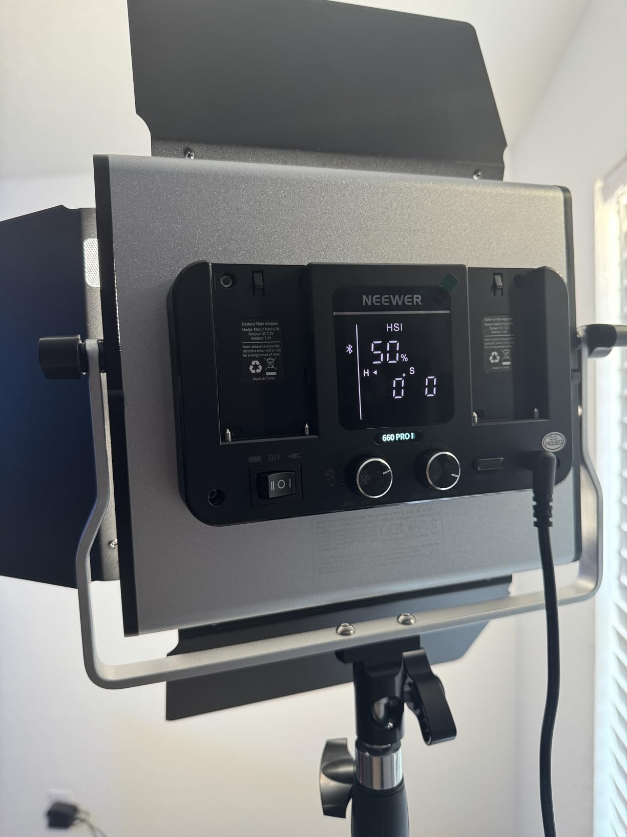 Upgraded RGB LED Studio Video Light with Tripod Stand, App Control 50W 7000Lx CRI97+ 3200-5600K Dimmable Panel Key Lighting Kit for Game Streaming YouTube Recording Photography, RGB660 PRO II customer photo 1