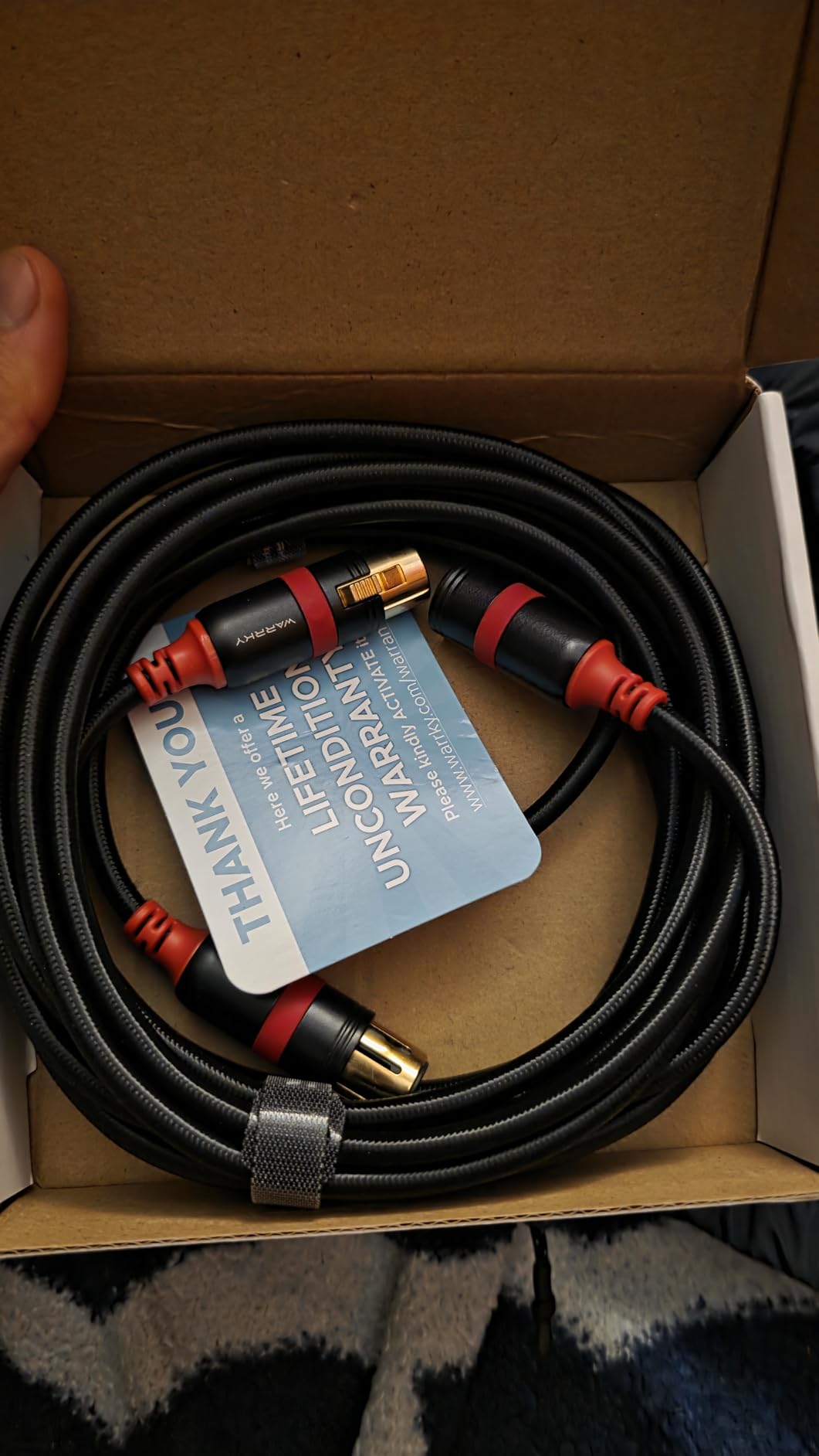 Warrky 10ft 2 Pack XLR Cables OFC Gold-Plated Hi-Fi Balanced Male to Female | [Oxygen-Free Copper (OFC), Gold-plated Connector] Balanced Microphone Cable Male to Female Professional Hi-Fi XLR Cable customer photo 2