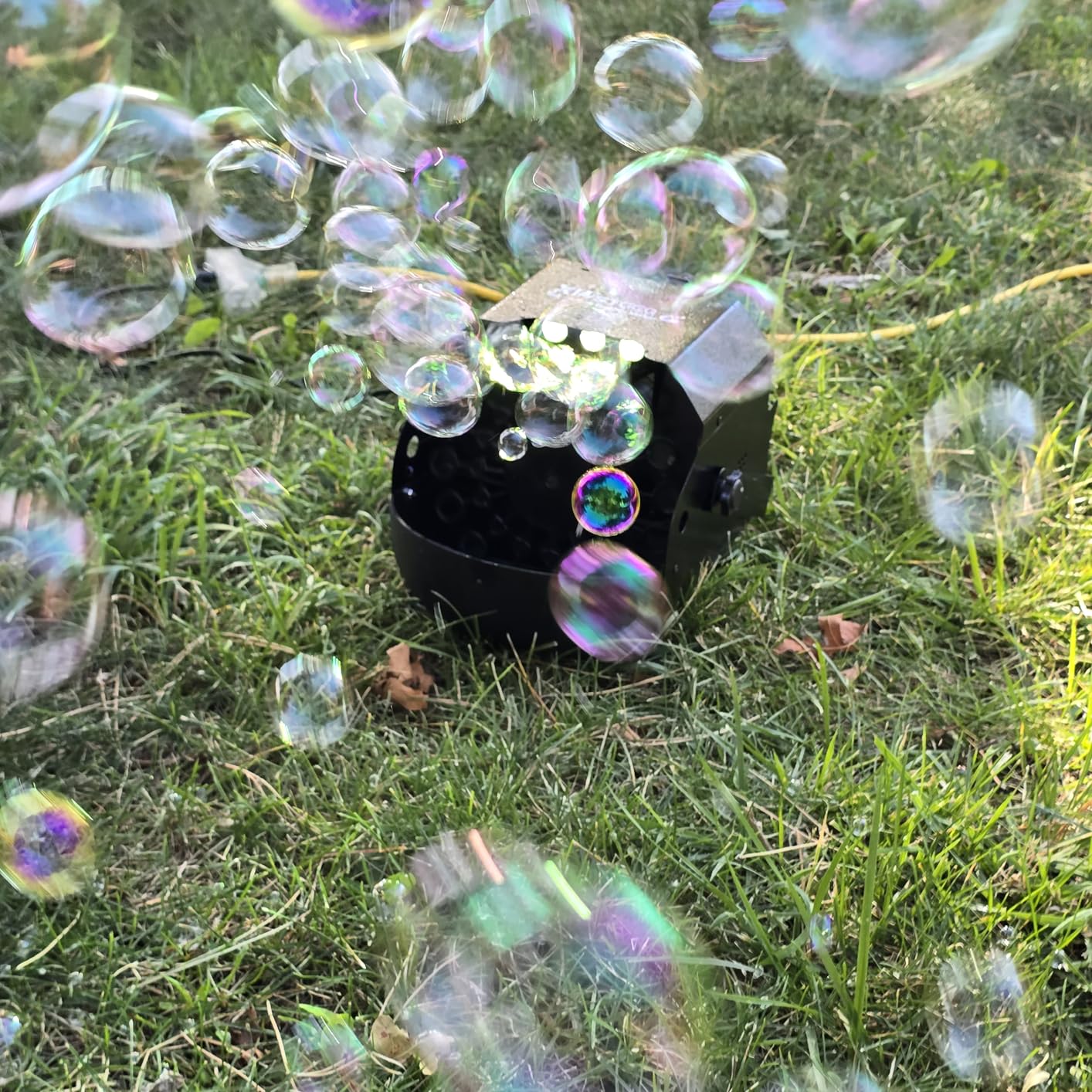 XWSTGEQ Stage Bubble Machine with Lights, Wireless Remote - Perfect for Weddings, Commercial Performances, Parties, and Carnivals customer photo 2