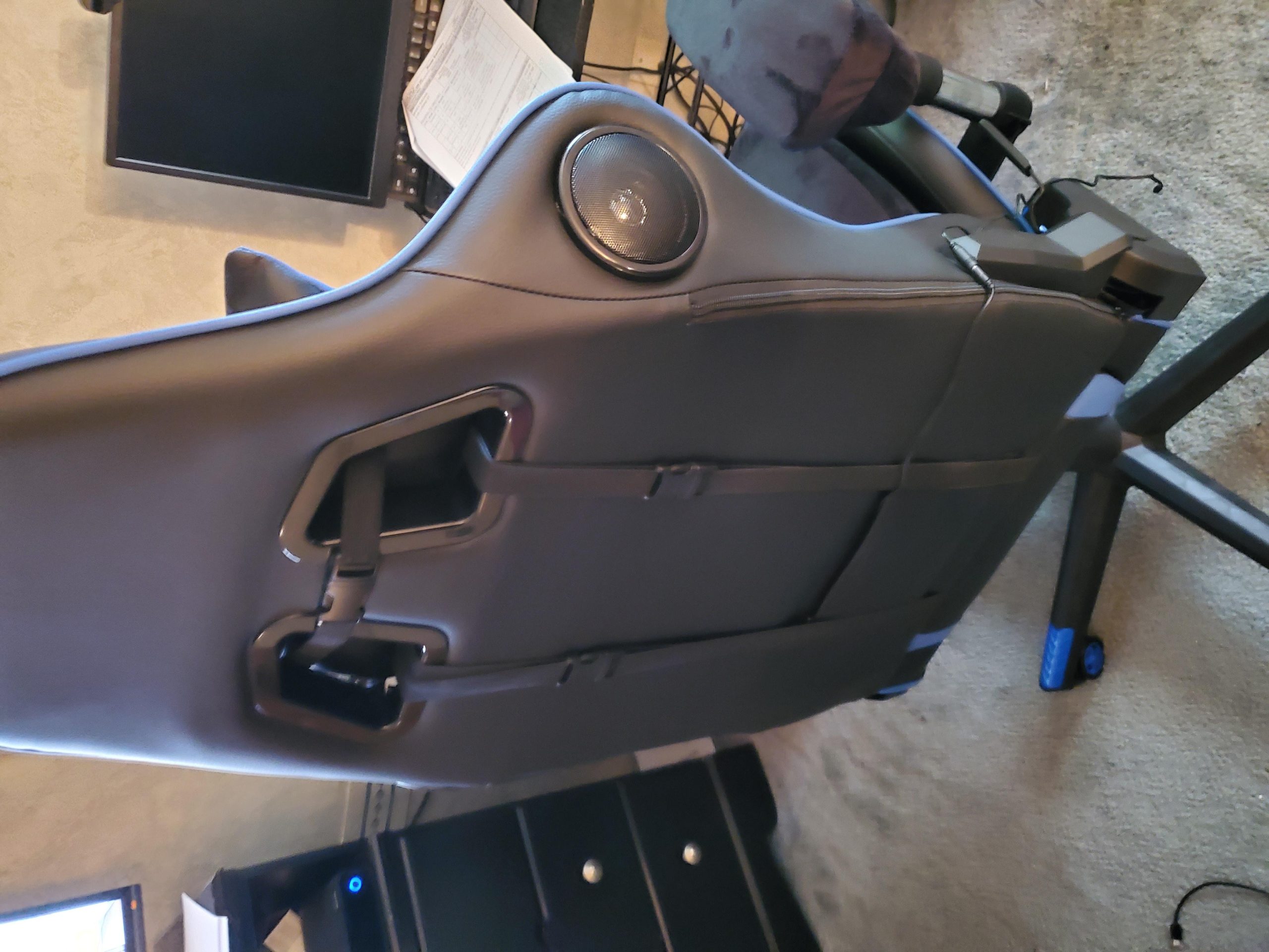 GTPLAYER Gaming Chair,Gamer Chair with Bluetooth and Adjustable Backrest,Seat Height Adjustable Computer Chairs with 3D Armrests,Video Game Chair with Footrest Speakers (Black) customer photo 2