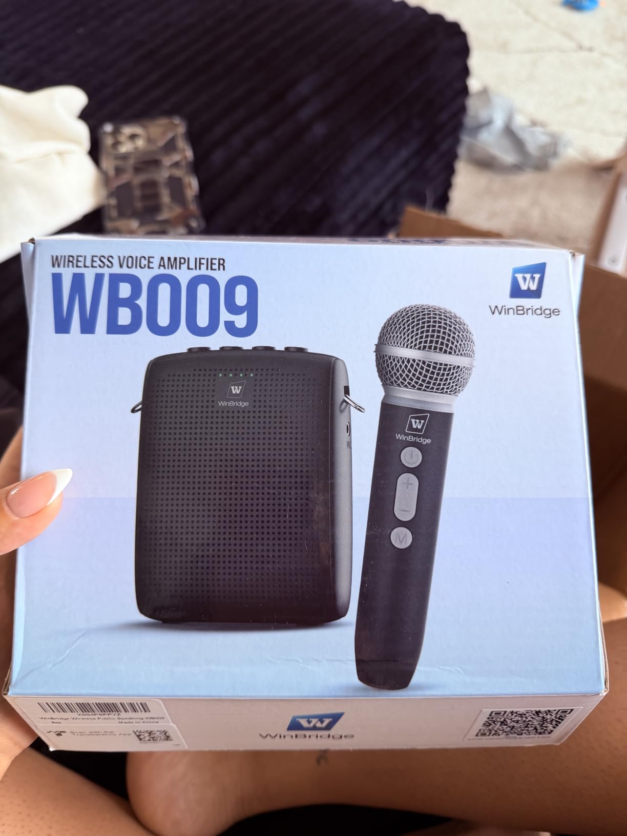 WinBridge Wireless Voice Amplifier with Microphone for Teachers, Tour Guides | Portable PA System with Wireless Handheld Mic, Bluetooth Speaker for Classroom, Public Speaking & Outdoor Events WB009 customer photo 2