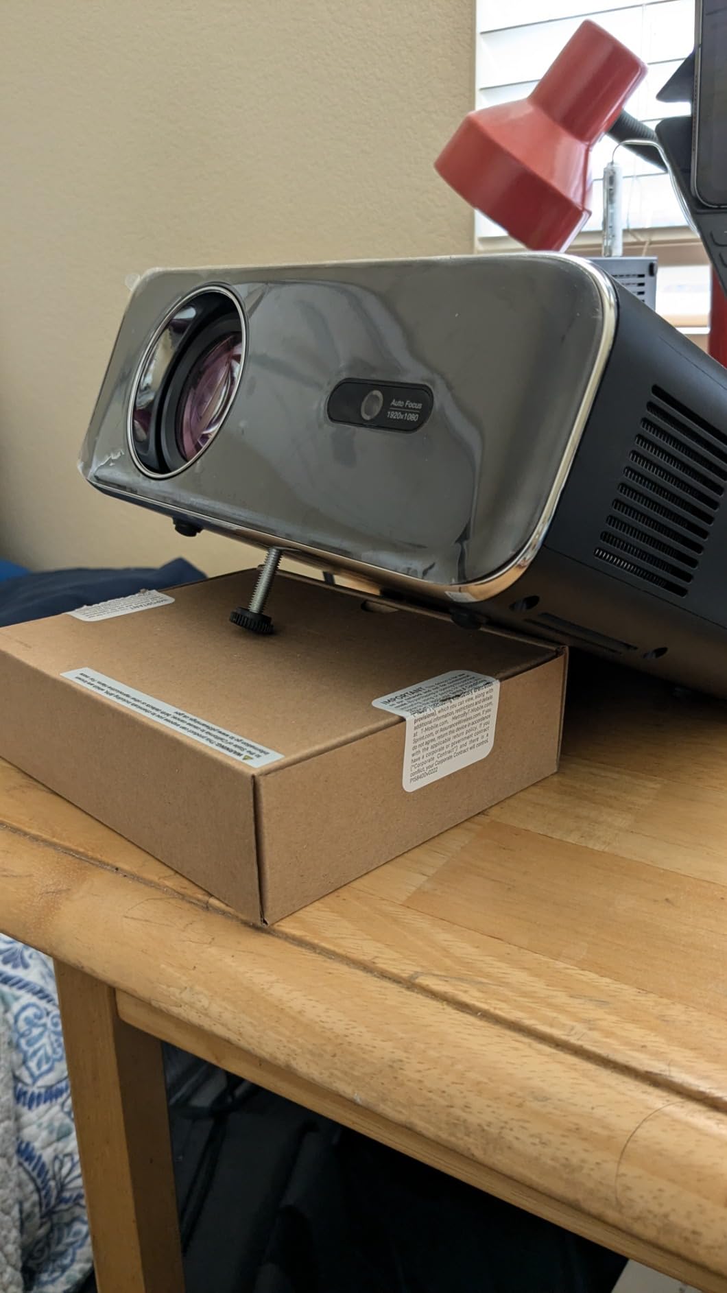 [Built-in Apps/4K Support] Smart Outdoor Projector with WiFi and Bluetooth, Movie Projector, DoIby Audio with Dual Speaker, Auto Focus w/ YouTube&PrimeVideo Proyector, Upgrad P62 Pro customer photo 2