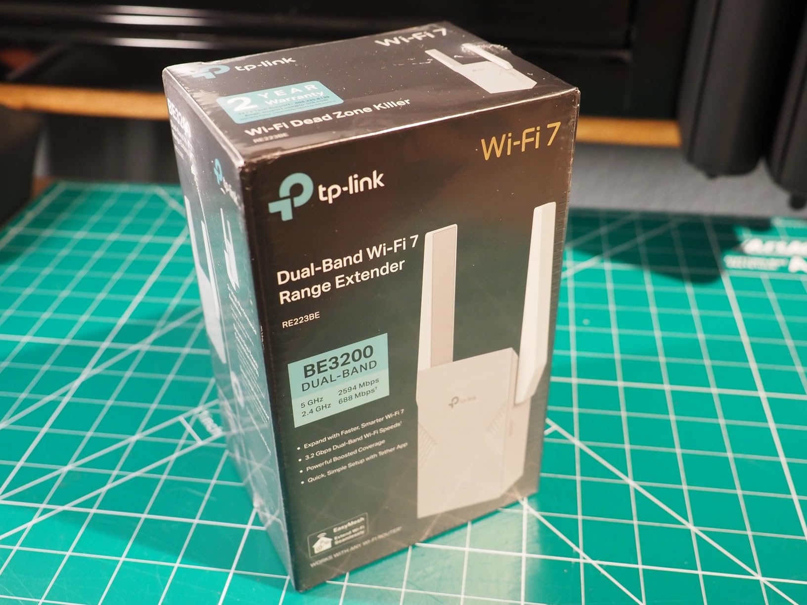 TP-Link BE3200 Wi-Fi 7 Range Extender RE223BE w/Ethernet Port | 3.2 Gbps Dual-Band Wireless Repeater | Internet Signal Booster for Home | Up to 2400 sq.ft, 64 Devices | MLO, EasyMesh | No 6 GHz Band customer photo 2