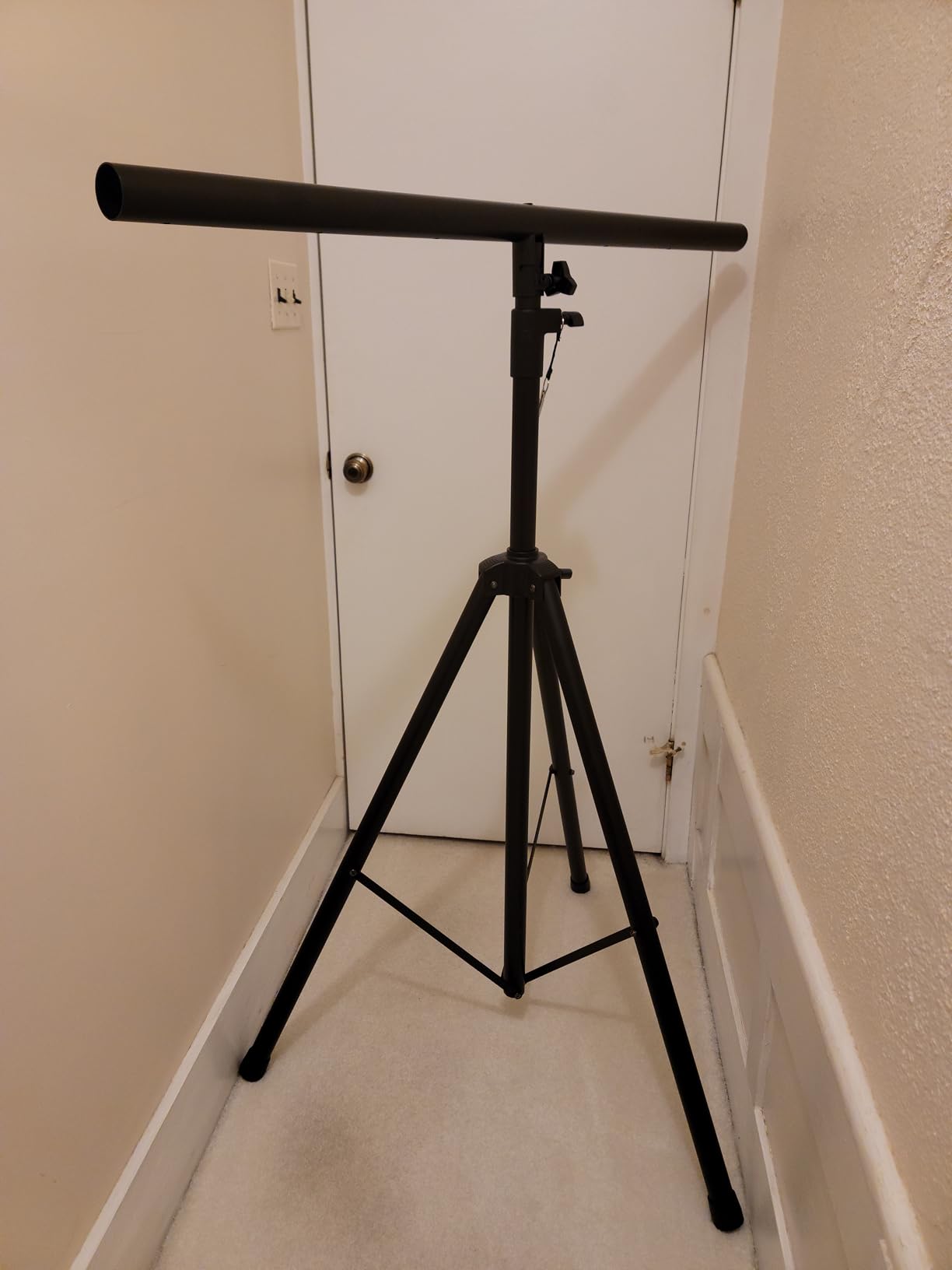 DJ Lights Stand with Round T Bar, Heavy Duty Par Can Tripod for 7 Lights Stage Light Stand Adjustable Height 55-100 Inch, DJ Lighting Suitable for Stages, Bar, Banquet, Party customer photo 1