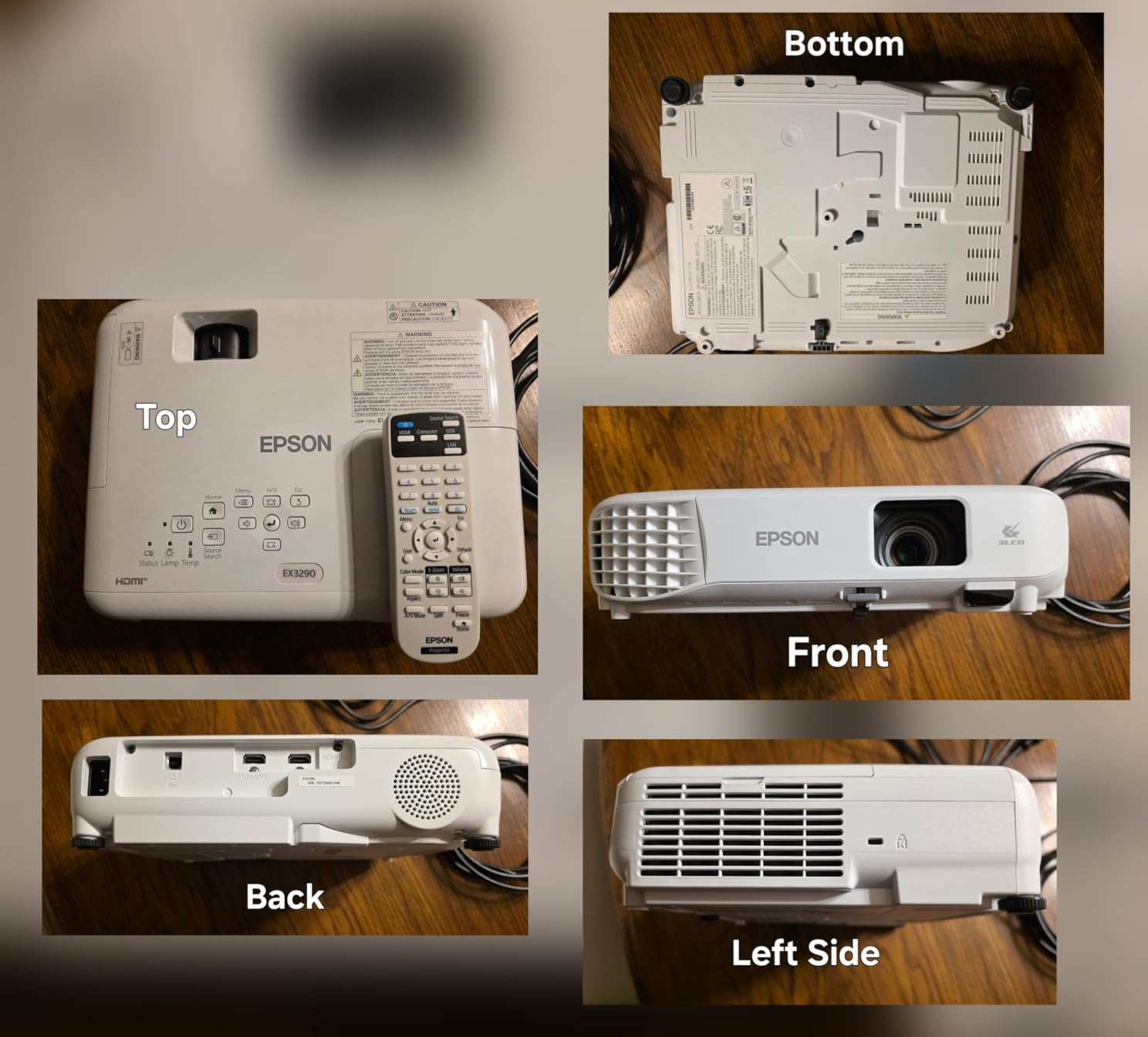 Epson EX3290 3-Chip 3LCD Widescreen WXGA Video Projector, Built-In Speaker, 4000 Lumens Color and White Brightness, 2x HDMI Ports customer photo 1