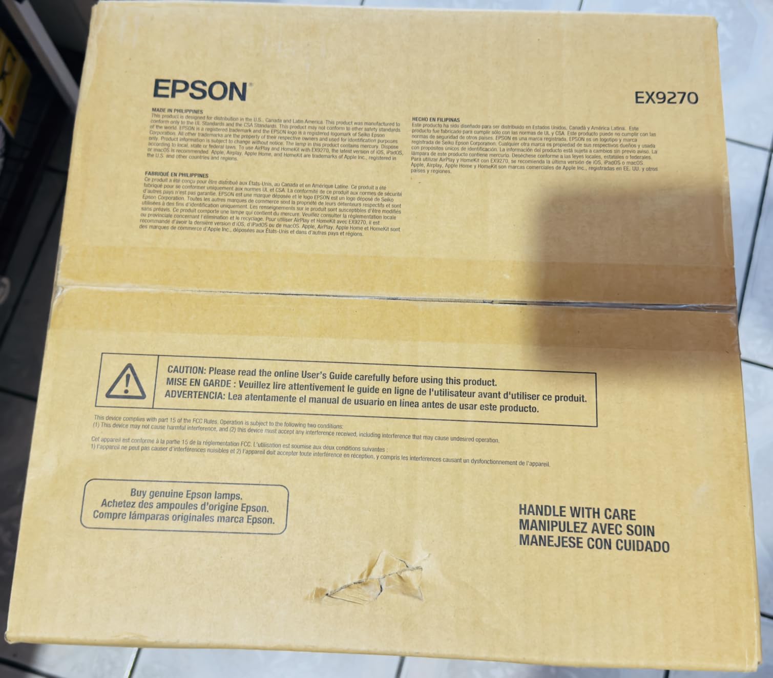 Epson Pro EX9270 Wireless 1080p 3-Chip 3LCD Business Projector, 4100 Lumens Color and White Brightness, Built-In Speaker, Airplay Miracast, 2 HDMI Ports, 1.6x Zoom customer photo 1