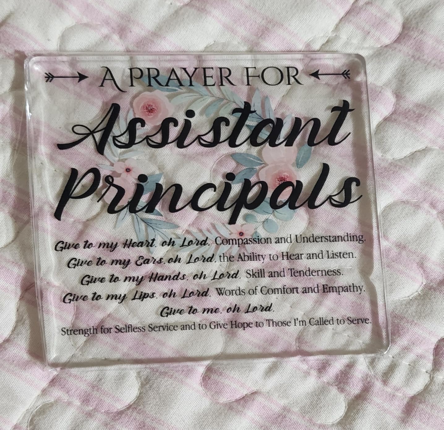 Made to Worship Acrylic Desk Sign with Psalm 95:1, Christian Gift for Worship Leaders and Musicians, Wood Base Religious Decor customer photo 1