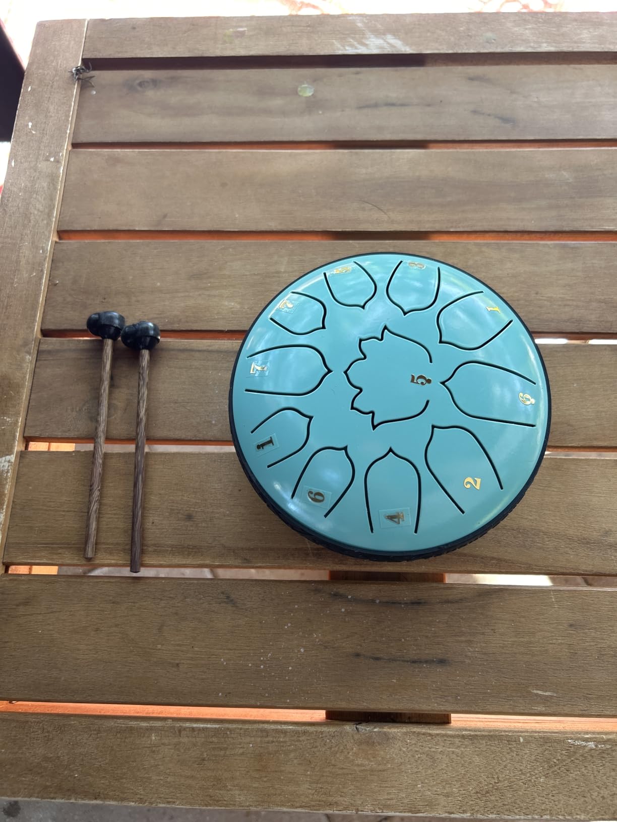 6.5-Inch 11-Note Steel Tongue Drum, Rain Drum for Outside & Garden | Carrying Bag, Music Book and Mallets Included, for Meditation, Yoga, Relaxation, Music Learning and Gifting customer photo 1