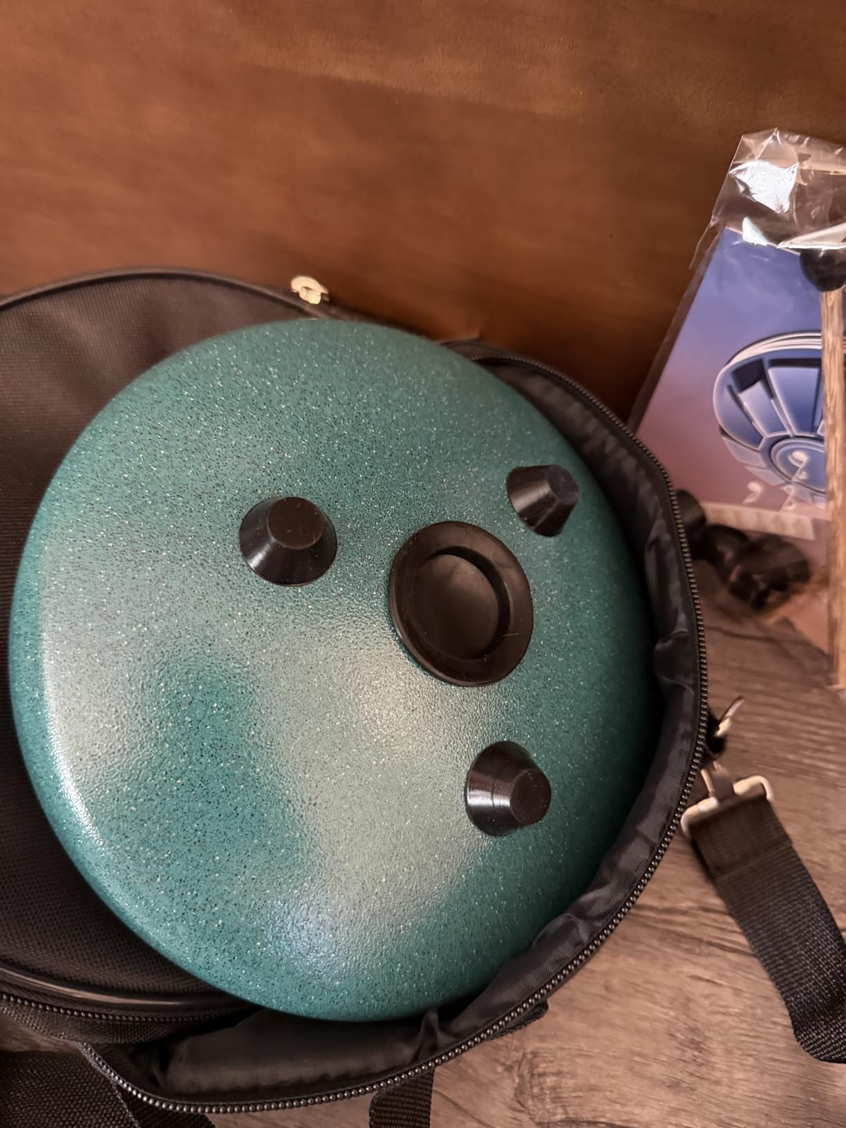 6.5-Inch 11-Note Steel Tongue Drum, Rain Drum for Outside & Garden | Carrying Bag, Music Book and Mallets Included, for Meditation, Yoga, Relaxation, Music Learning and Gifting customer photo 2