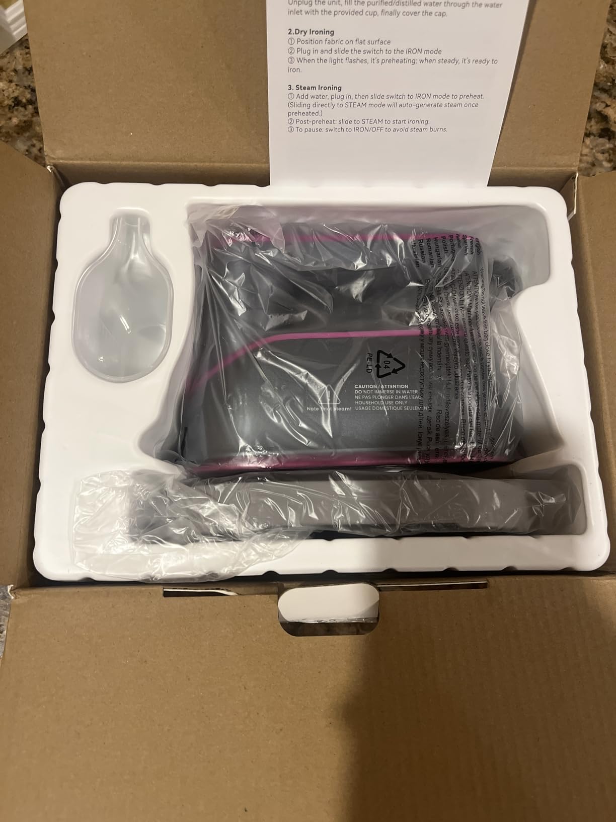 Jack & Rose Travel Steamer Iron for Clothes,1200w Iron Steamer,Portable Handheld Travel Size Steamer iron,8S Fast Heat-Up,Large Ceramic Heat Panel customer photo 1