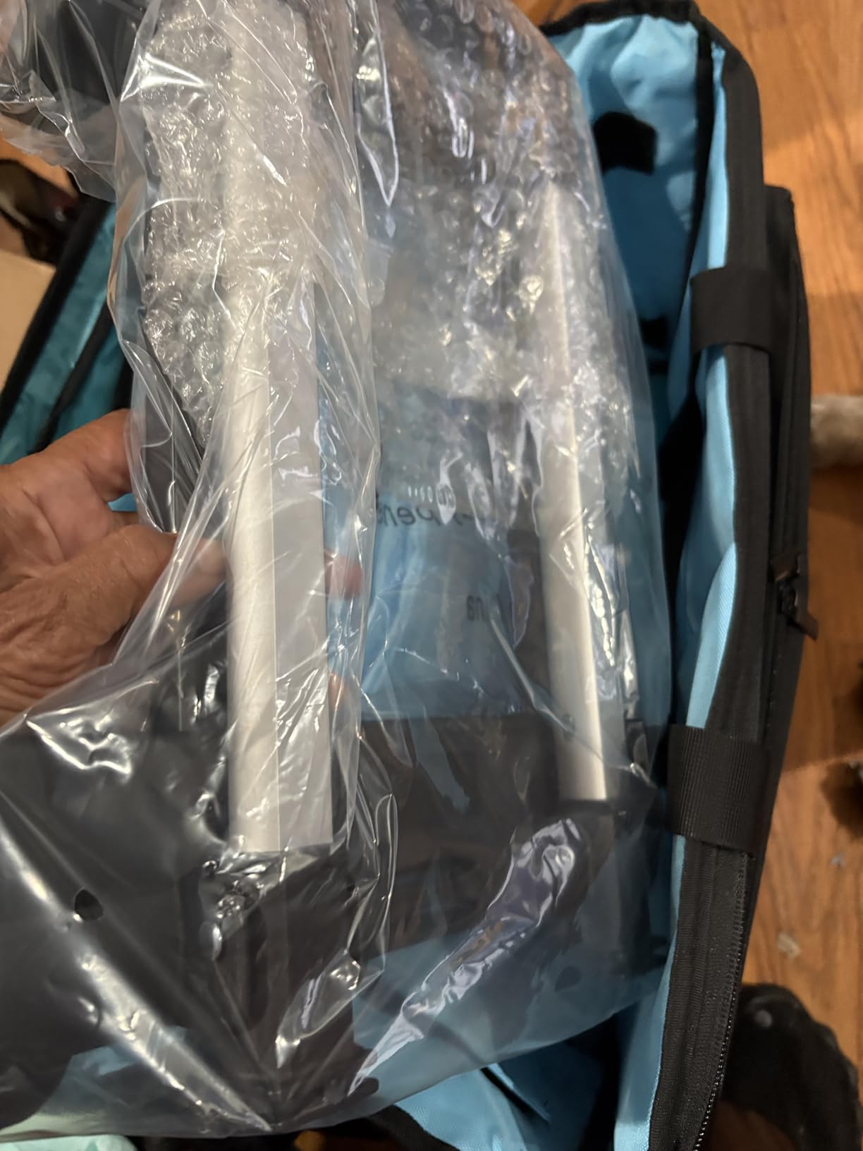 DJ Cable Bag, Rolling DJ Cable Bag with Detachable Trolley & Dividers | Large Capacity Gig Bag with Laptop Compartment, Professional Organizer Bag for Cables, Microphones, and DJ Equipment customer photo 1