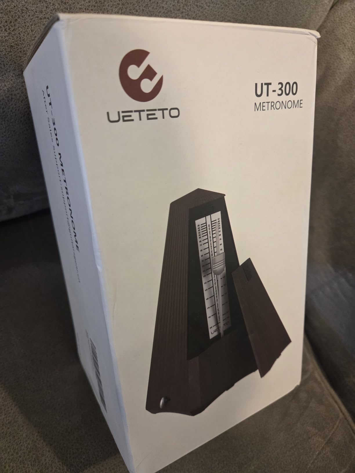 Ueteto Mechanical Metronome, Wood Grain, For Piano/Guitar/Drum/Violin, Bell Ring, Loud Sound, 40-208BPM customer photo 1