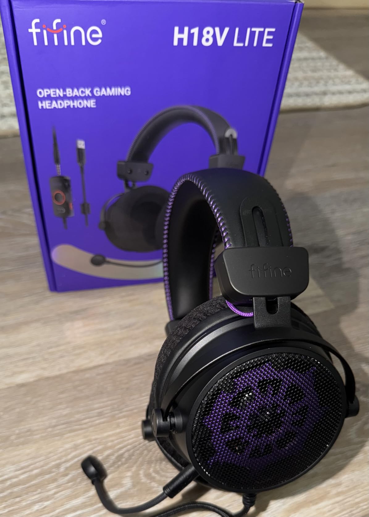 FIFINE Amplitank HD18 Lite Wired Headphone for Monitoring, Open Back Design | Expansive Soundstage, Large 53mm drivers, Airy Mesh Fabric, Detachable Mic, for PC, Microphone, Soundcard, Gaming Consoles customer photo 1