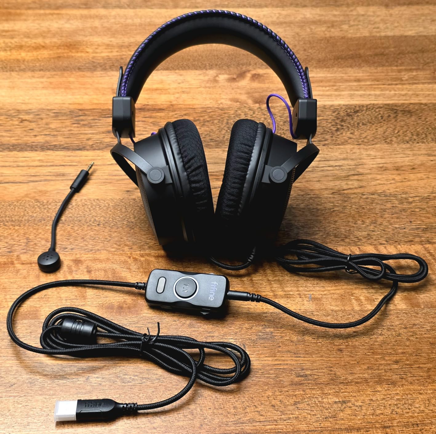 FIFINE H18V Lite Wired Open Back Gaming Headset, for PC, Xbox, PS4/5 | 3.5mm/USB Dual Connectivity, Large 53mm Drivers, Immersive 7.1 Surround, Airy Mesh Earmuffs, Active Noise Canceling Mic customer photo 2