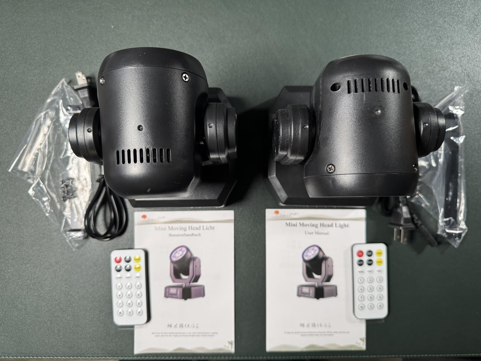2PCS Mini Moving Head Light, 30W Compact Led DJ Stage Lights with Bee-Eyes/Dot Beam/Halo Effects, Remote Control Sound Active & DMX512 Control for Wedding DJ Party Stage Lighting Disco Club customer photo 1