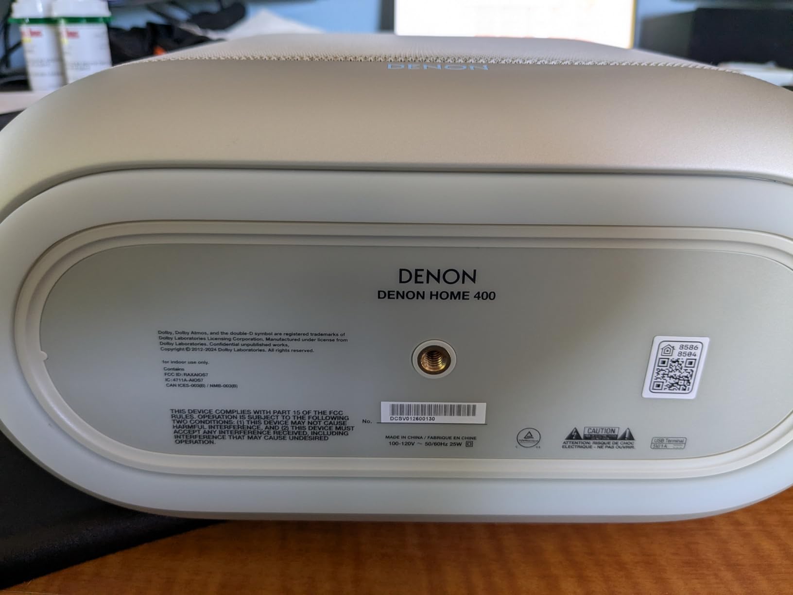 Denon Home 400 Speaker, Wireless Speaker with 6-Driver Array for Stereo and 3D Dolby Atmos Music, HEOS Multiroom Music Control, Wi-Fi, Bluetooth, Home Audio Device, AirPlay 2, Charcoal customer photo 1