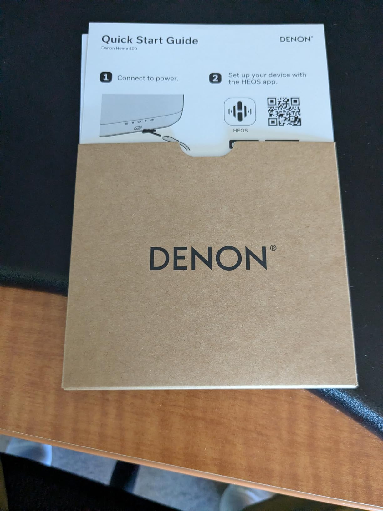Denon Home 400 Speaker, Wireless Speaker with 6-Driver Array for Stereo and 3D Dolby Atmos Music, HEOS Multiroom Music Control, Wi-Fi, Bluetooth, Home Audio Device, AirPlay 2, Charcoal customer photo 2