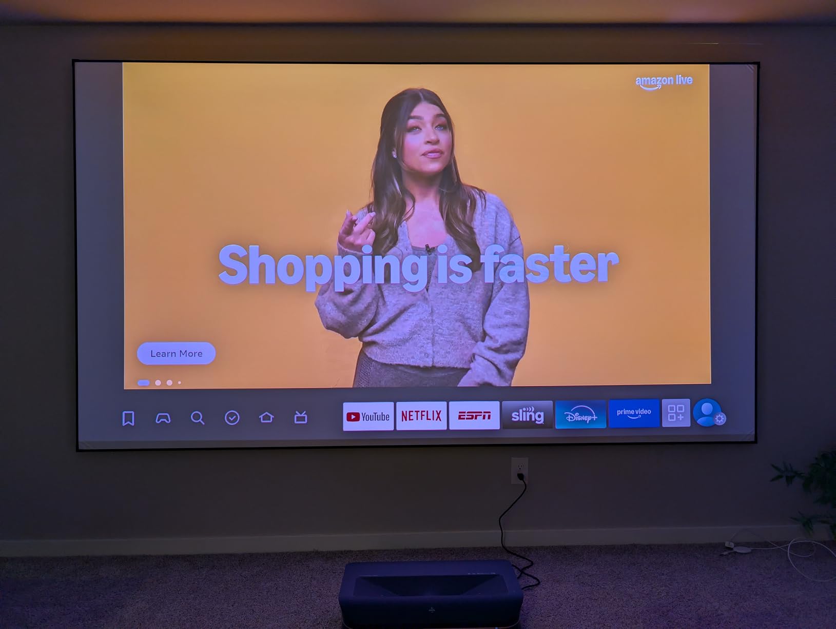 AWOL VISION Aetherion Max 4K Projector, Triple Laser UST Projector, 3300 ISO Lumens, Daytime Viewing, PixelLock™ 200