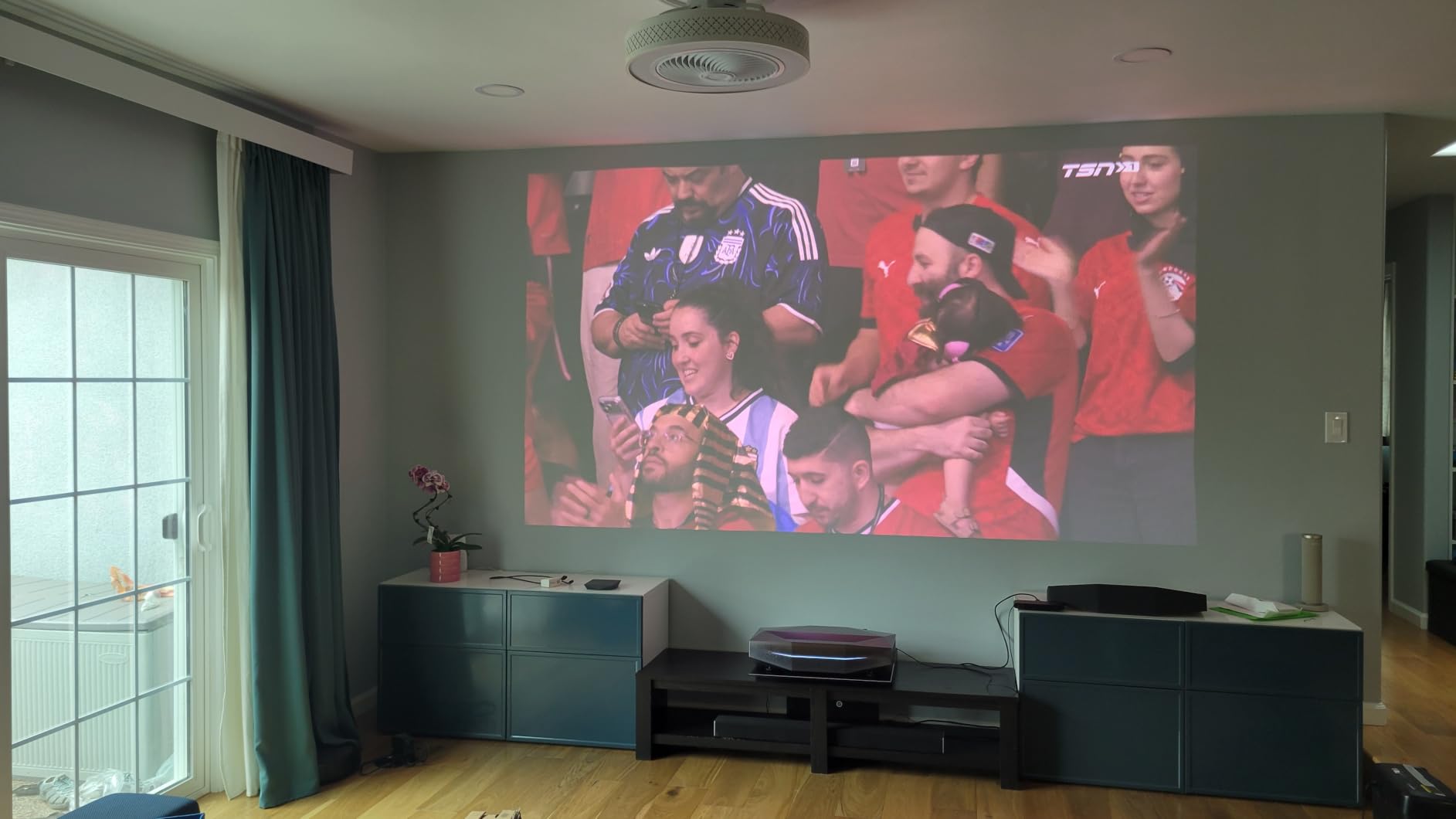 AWOL VISION Aetherion Max 4K Projector, Triple Laser UST Projector, 3300 ISO Lumens, Daytime Viewing, PixelLock™ 200