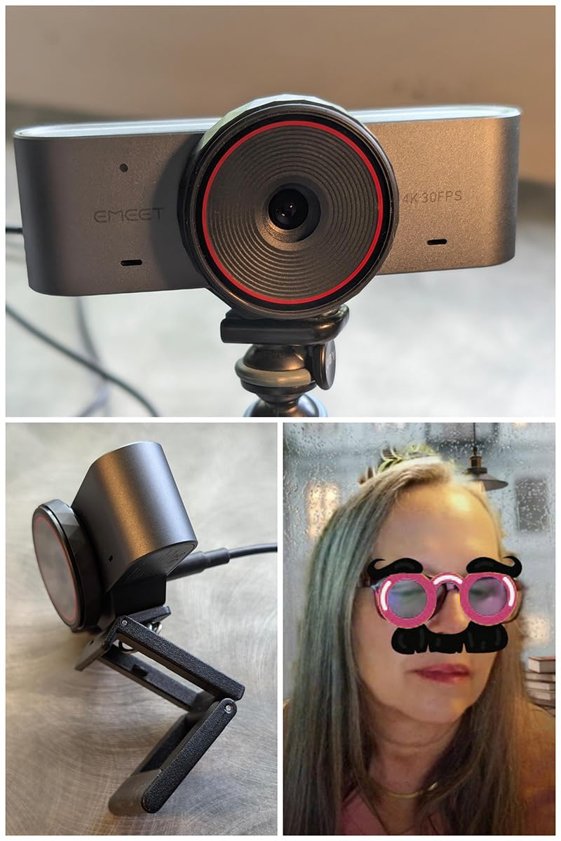 EMEET C960 Ultra 4K Webcam for Mac & PC, 1/1.5