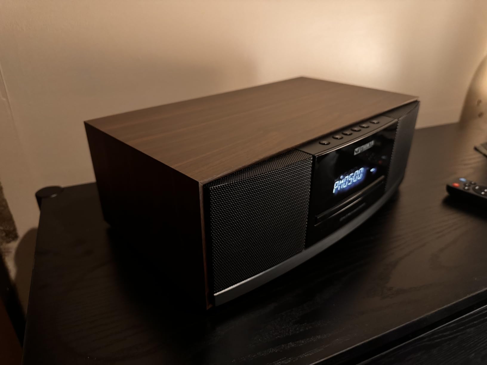 THINKYA Bluetooth Stereo System for Home with CD Player, FM Radio, 36W RMS, Dual 3-Inch Speakers, Bluetooth 5.3, LED Clock & Alarm customer photo 2