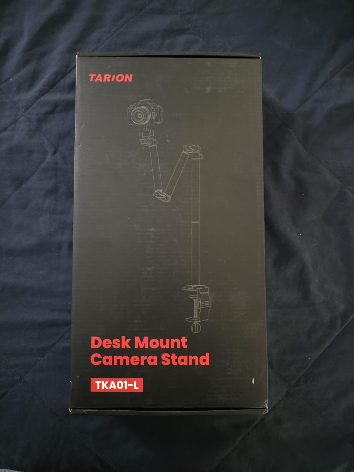 TARION Overhead Camera Desk Mount Articulated with Gear Joints TKA01-L | 6.6lbs Load, 3/8'' 1/4'' Screw, Flexible Detachable Ballhead, Supports Horizontal and Vertical Shooting, Live Streaming customer photo 2