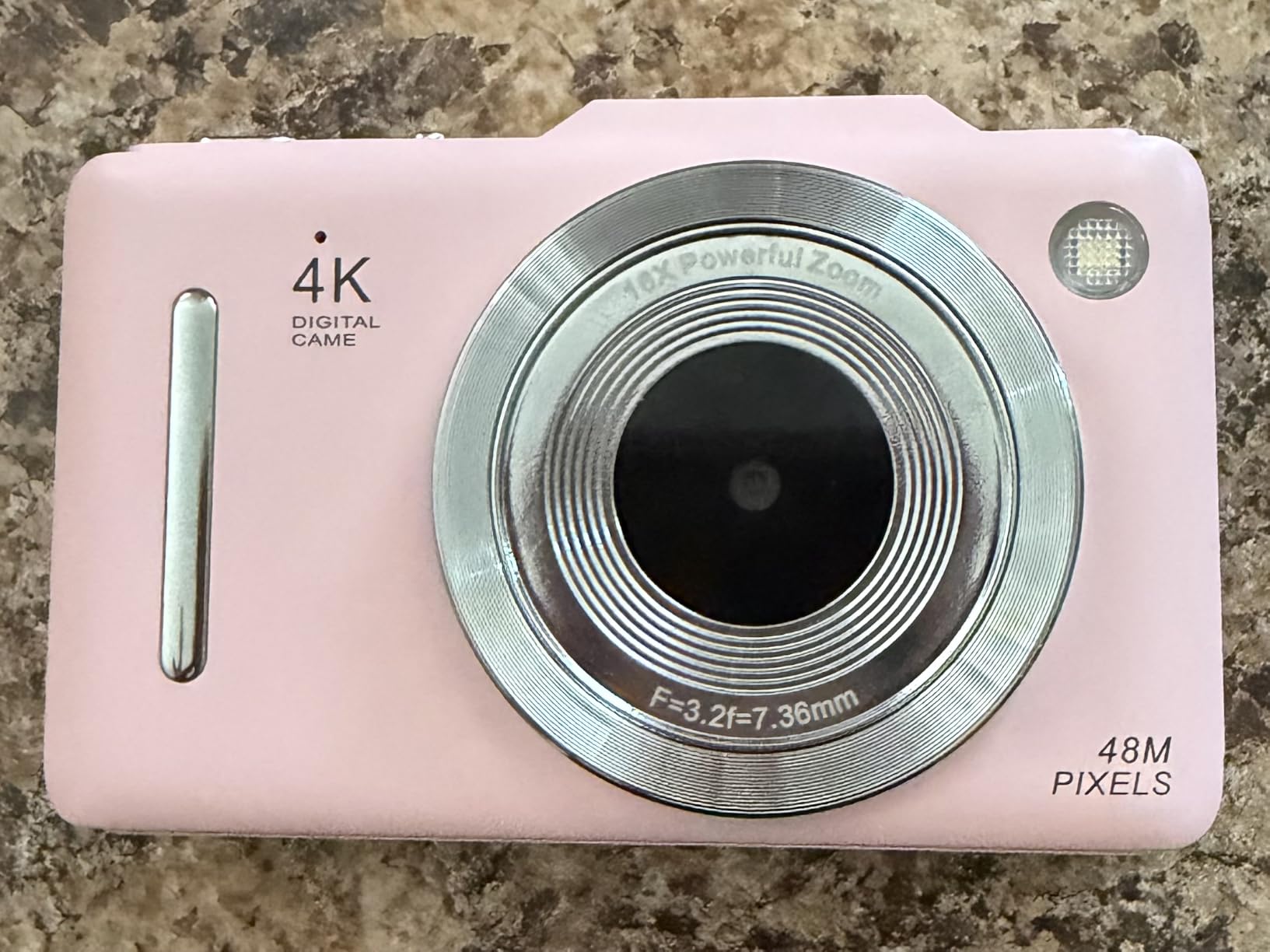 Digital Camera 4K for Kids-48MP Autofocus Vlogging Camera with 32GB Card, 16X Zoom, Anti-Shake, Compact Point and Shoot Camera for Teens Beginners, Birthday Gift Pink customer photo 2