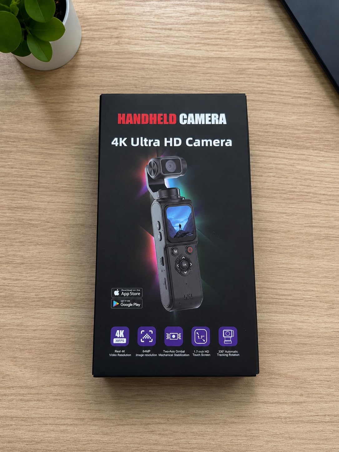 M105 4K Handheld Vlogging Pocket Camera, Portable Video Recording Camcorder | AI Face Tracking Small Digital Camera for Vlog, Travel, YouTube Content Creator customer photo 1