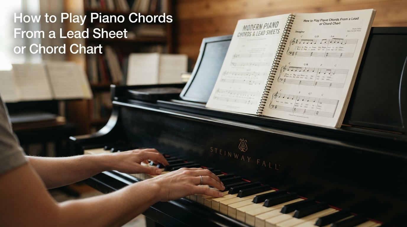 How to Play Piano Chords From a Lead Sheet or Chord Chart