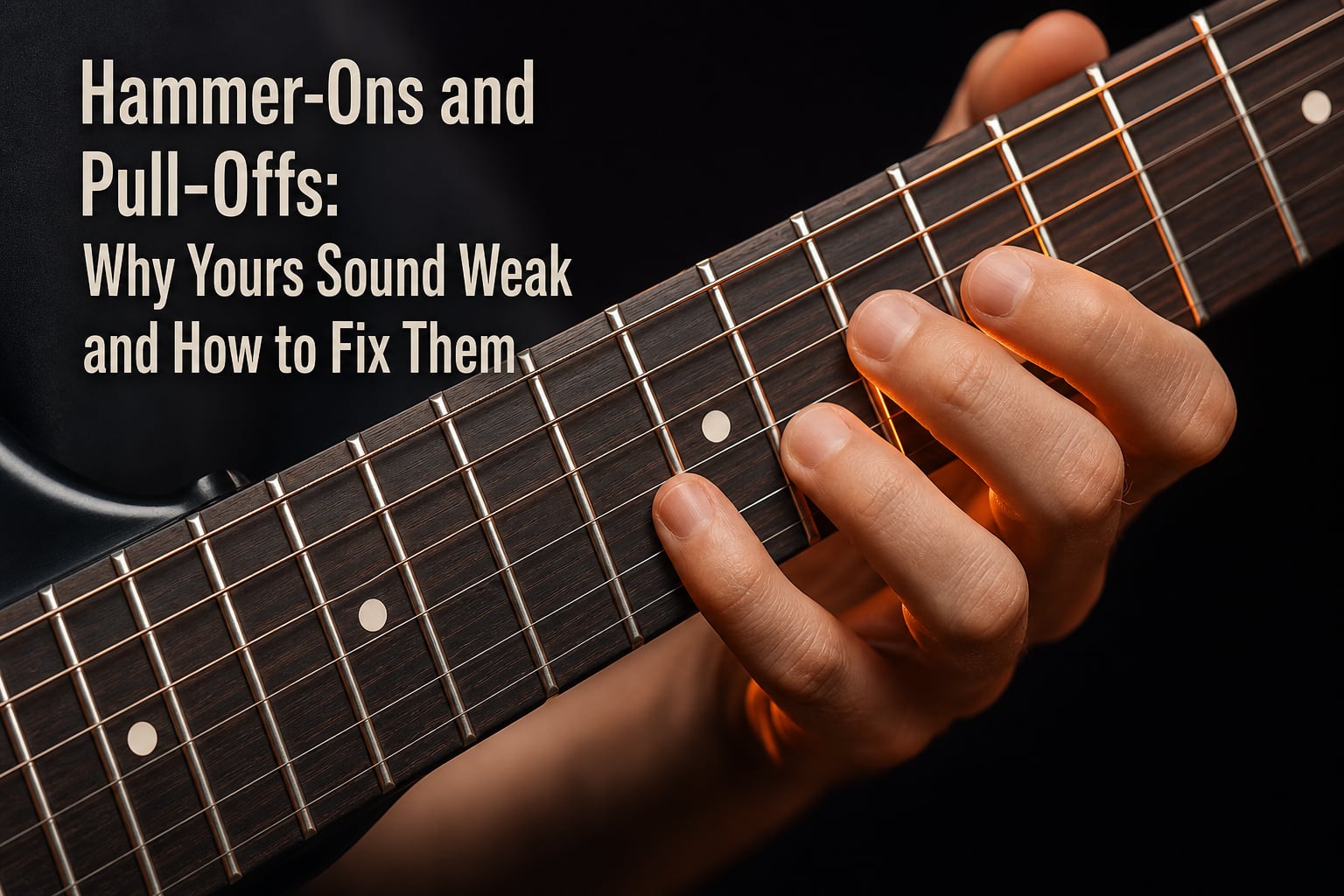 Hammer-Ons and Pull-Offs: Why Yours Sound Weak and How to Fix Them