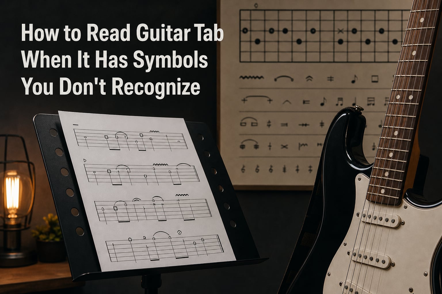 How to Read Guitar Tab When It Has Symbols You Don't Recognize