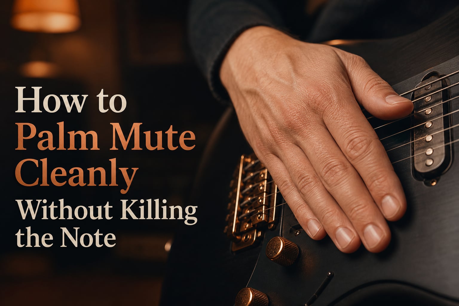 How to Palm Mute Cleanly Without Killing the Note